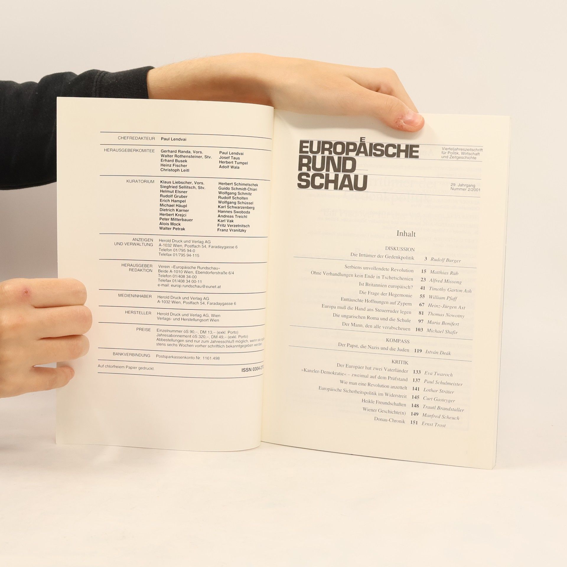 kolektiv Europäische Rundschau 2001/2
