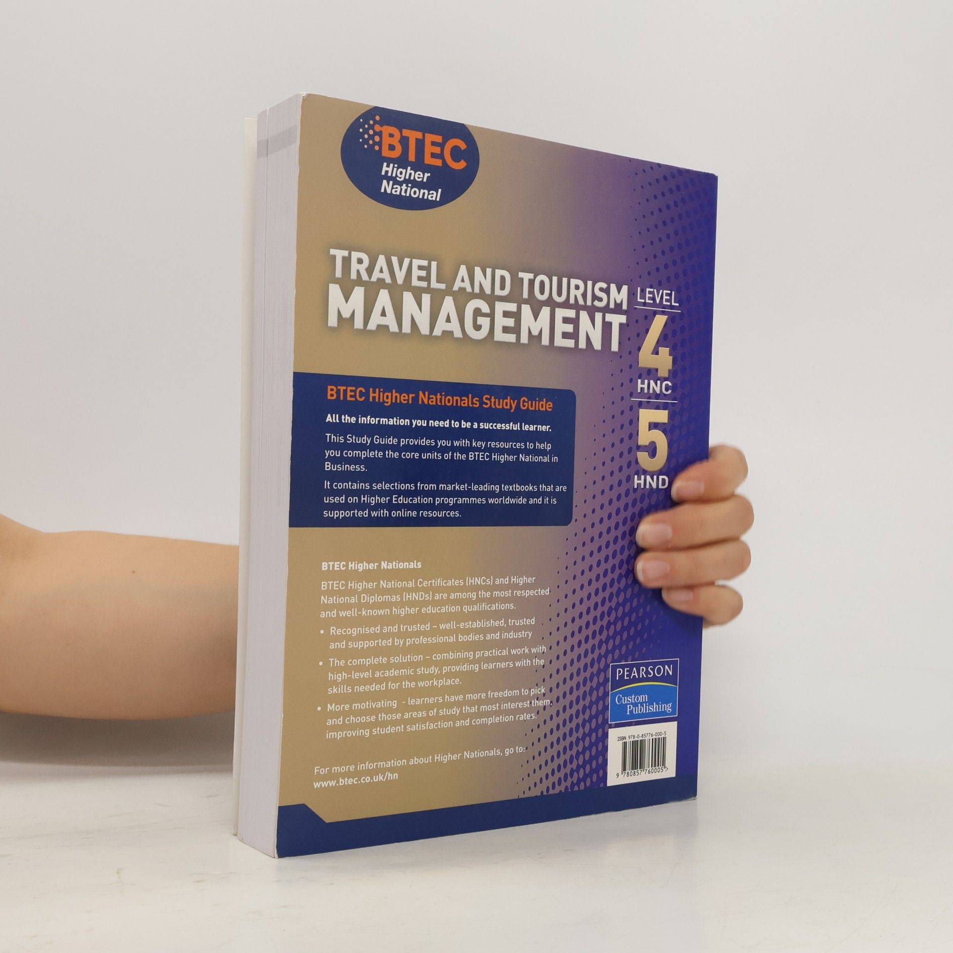 Christopher Holloway BTEC Travel and Tourism Management Study Guide Level 4 HNC, Level 5 HND