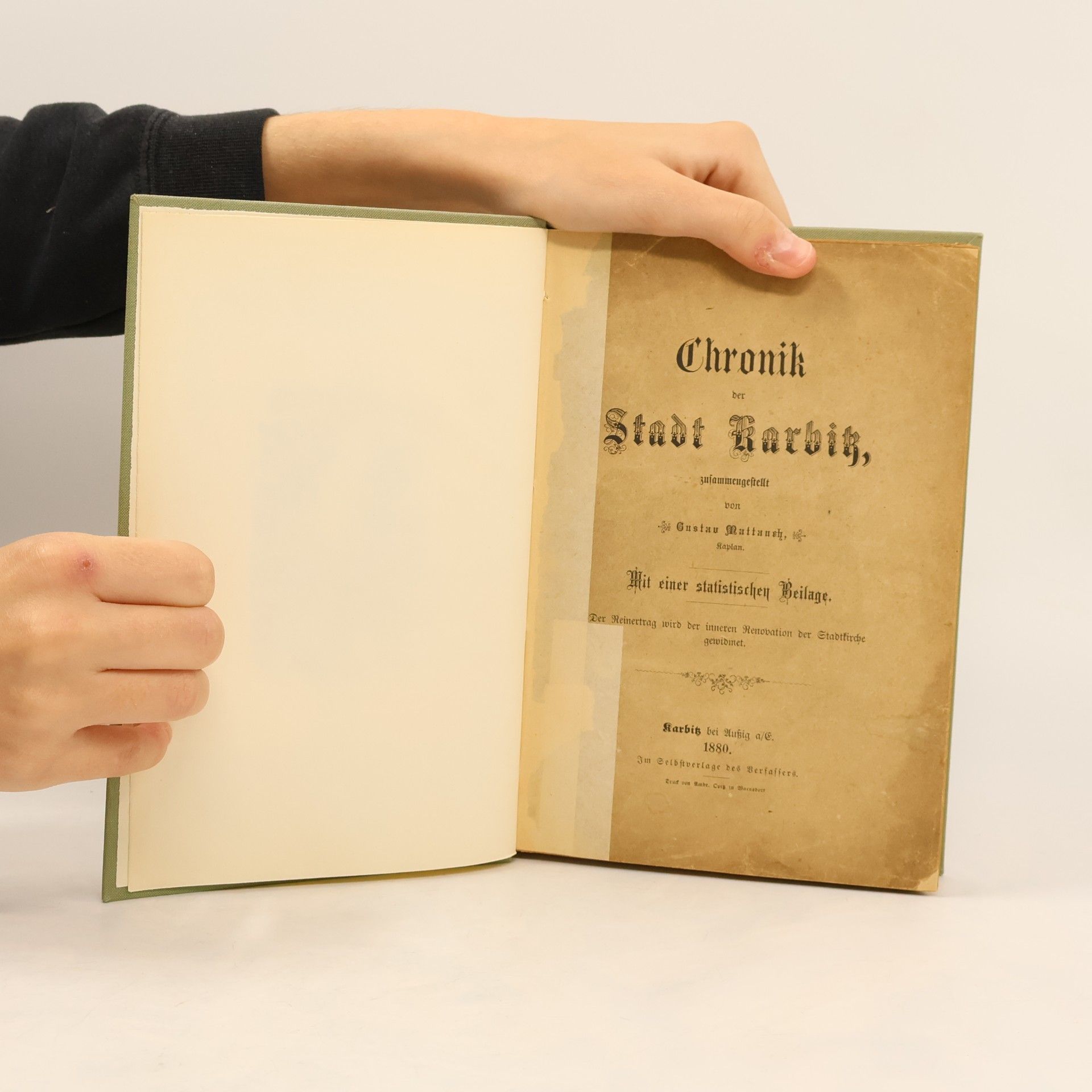 Gustav Mattaush Geschichte der Stadt Karbitz und ihrer Umgebung
