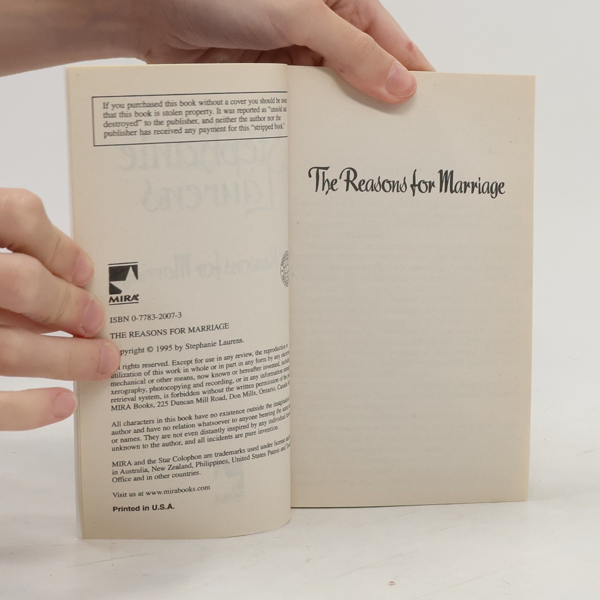 Stephanie Laurens The Reasons for Marriage