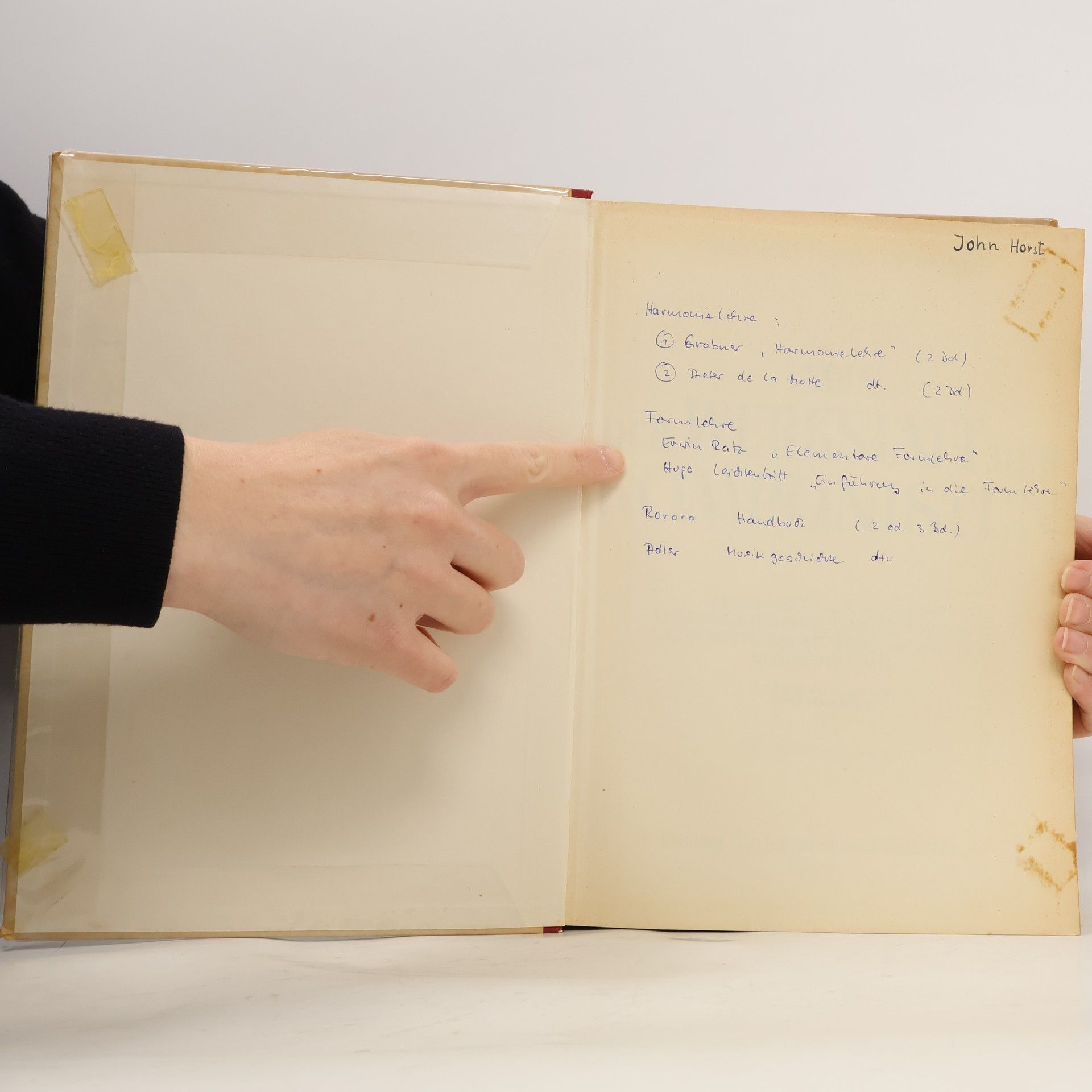 Rudolph Franz Brauner Aus der werkstatt der komponisten