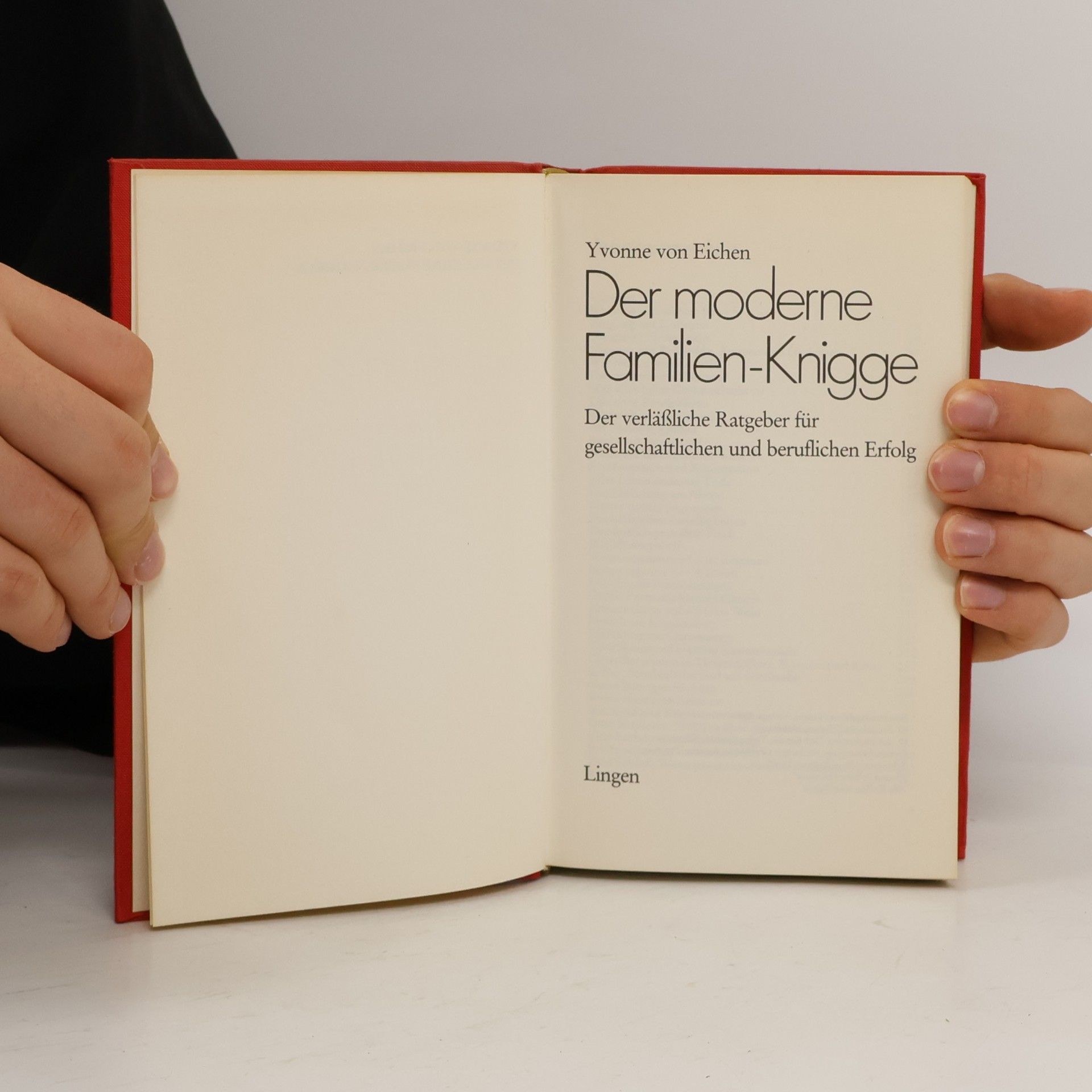 Yvonne von Eichen DIE MODERNE FAMILIENHYGIENE