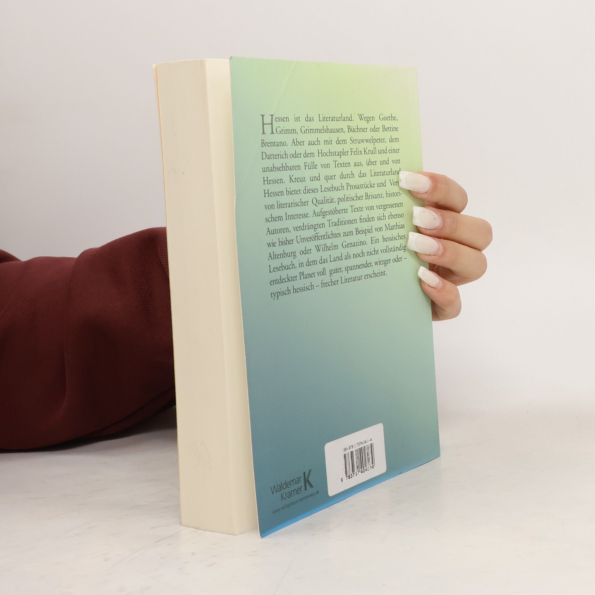 Heiner Boehncke Literaturland Hessen - das Lesebuch