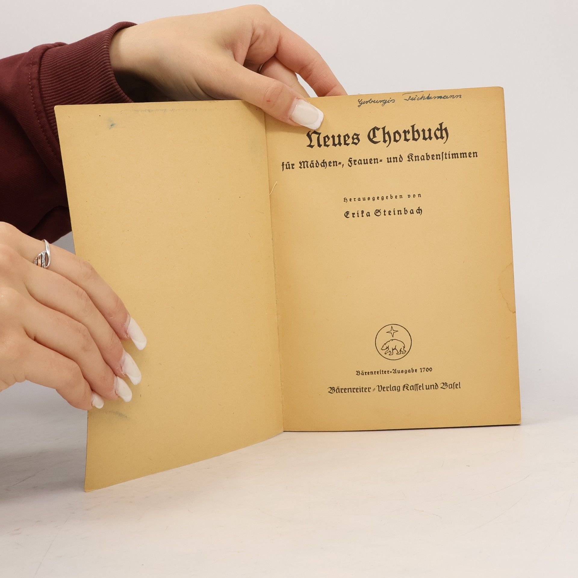 Erika Steinbach Neues Chorbuch