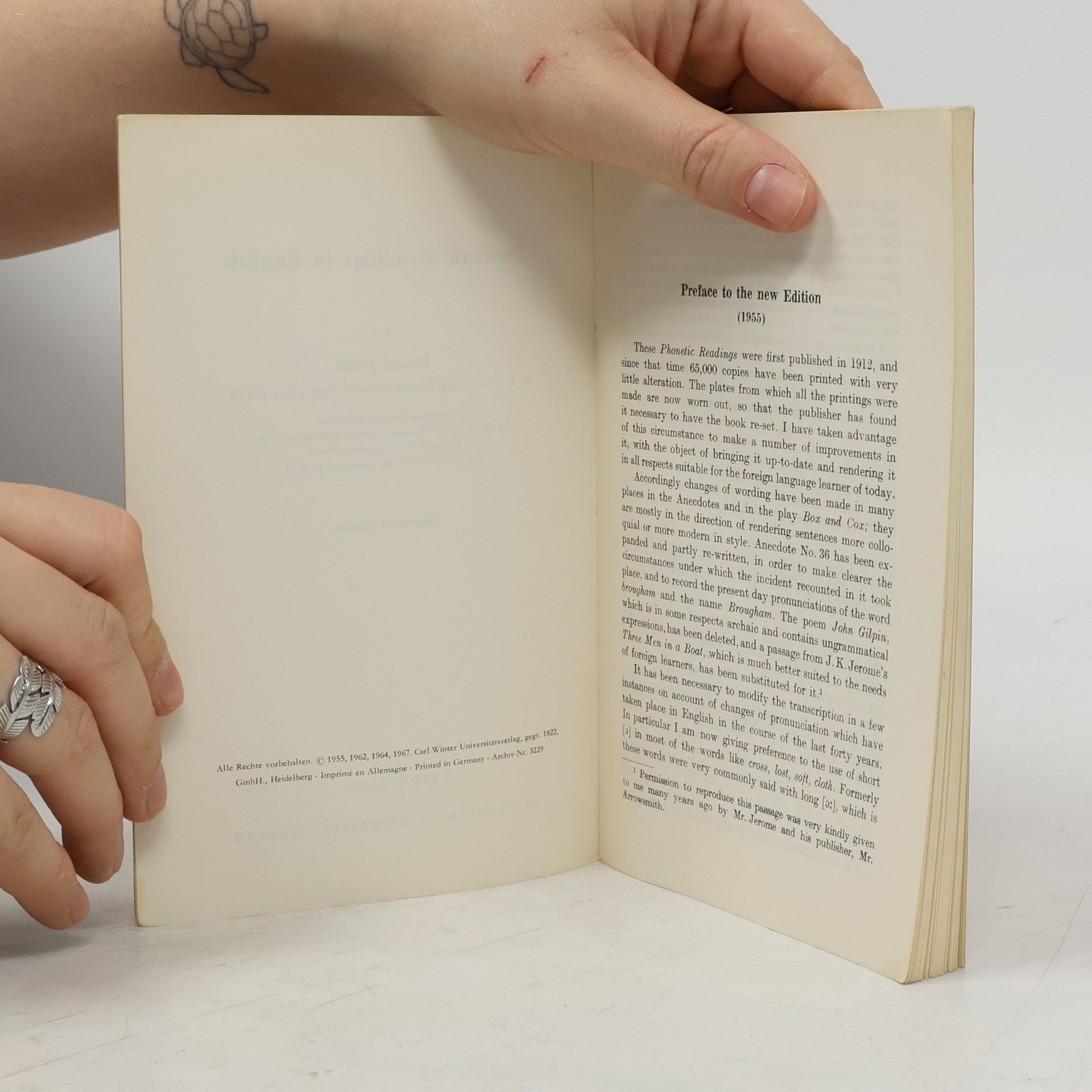 J. K. Jerome Phonetic Readings in English