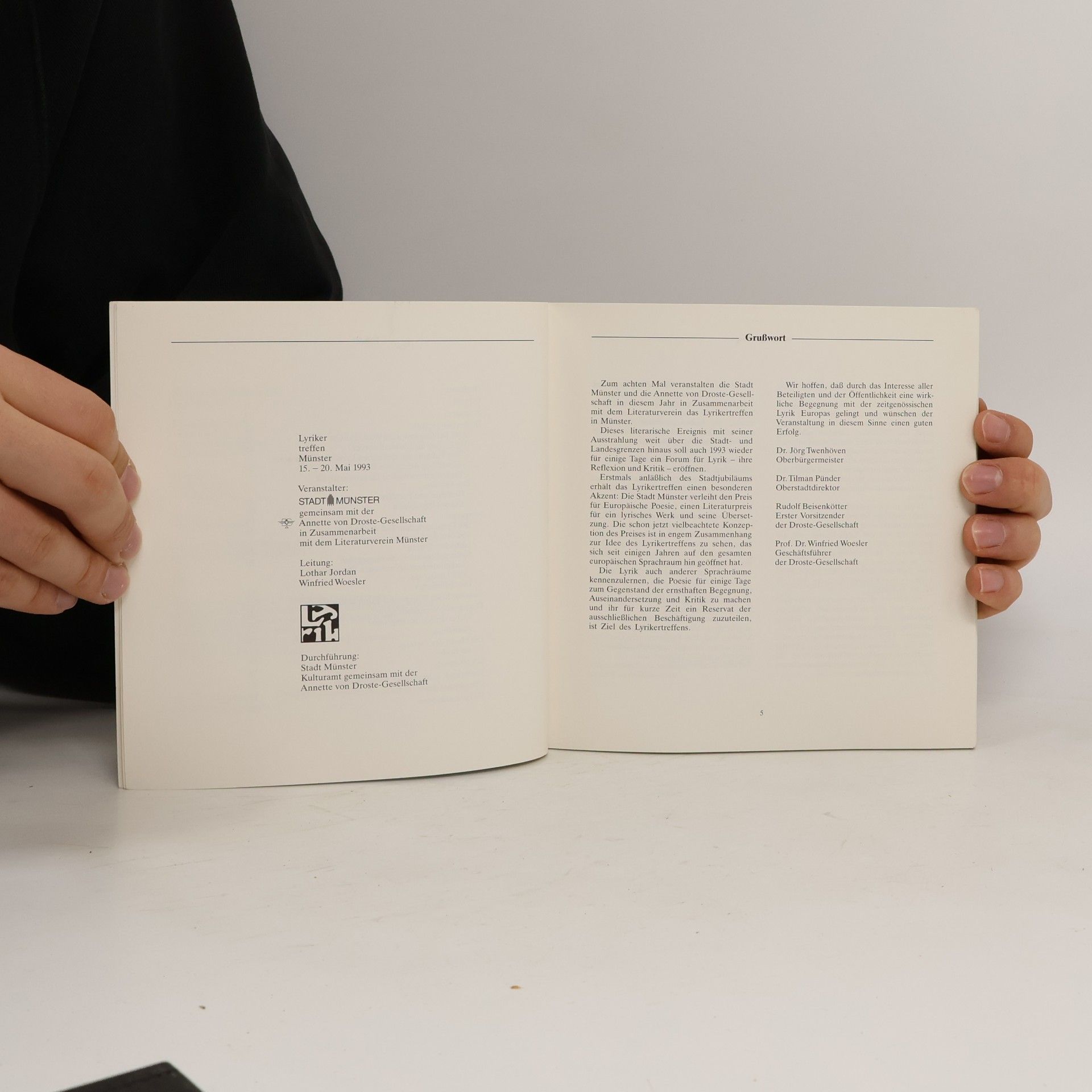 kolektiv Lyriker Treffen Münster 15.-20. Mai 1993