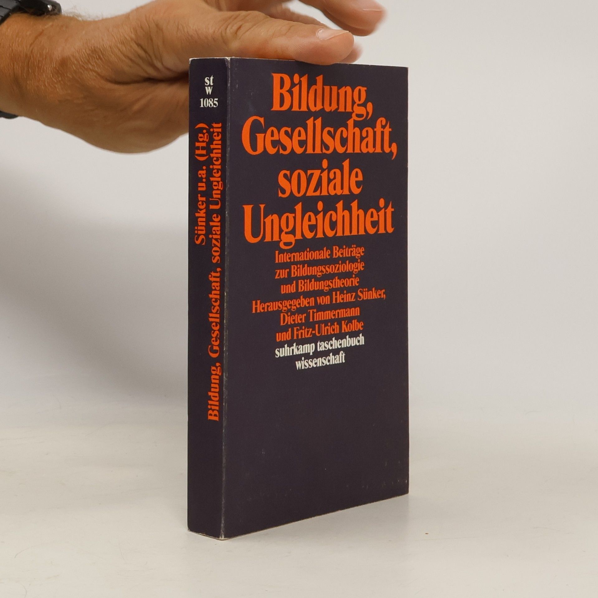 Heinz Sünker Bildung, Gesellschaft, soziale Ungleichheit