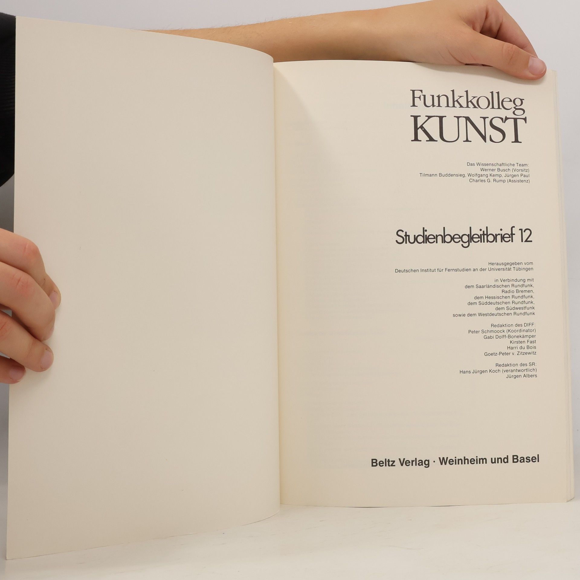 Autorenkollektiv Funkkolleg Kunst. Studienbegleitbrief 12