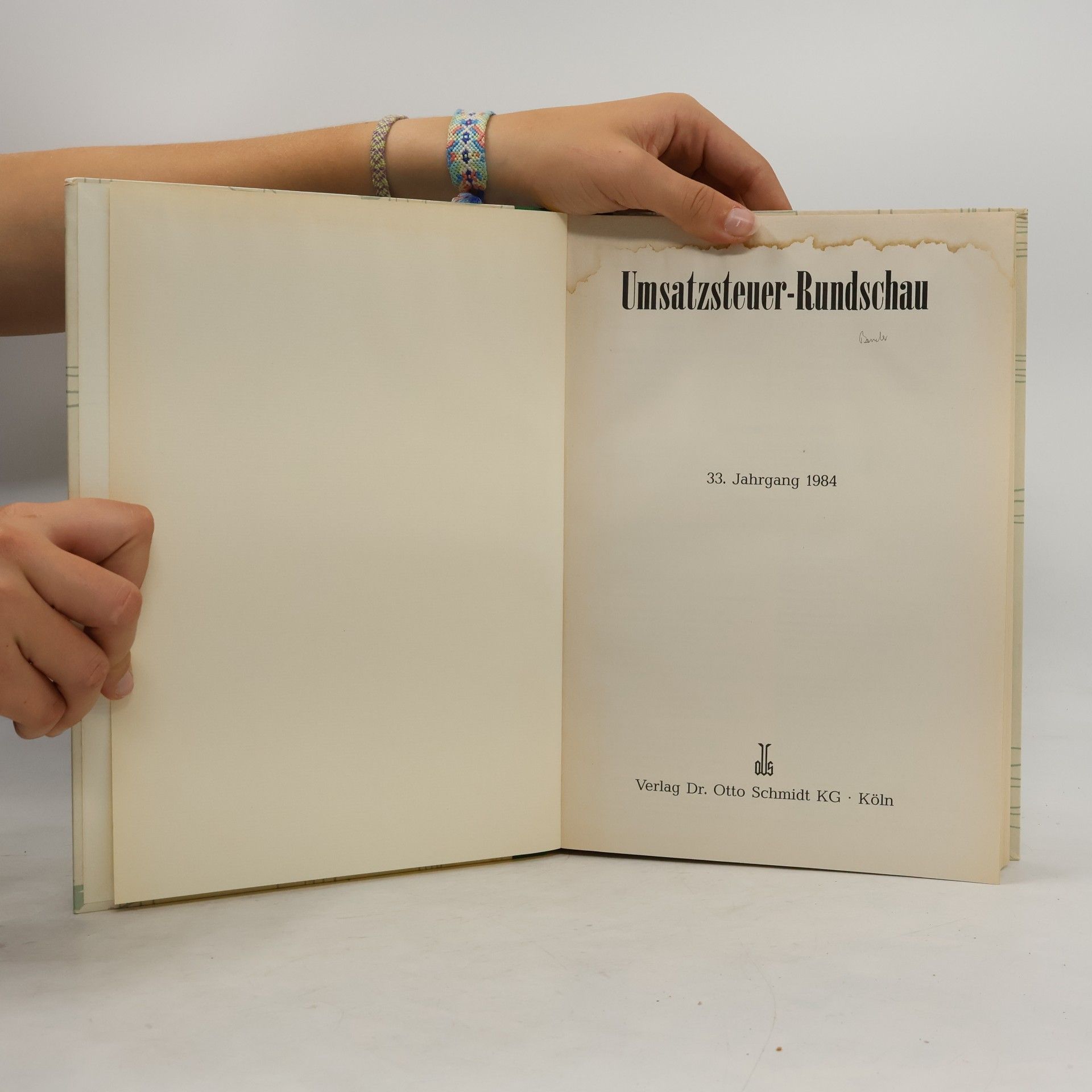 Autorenkollektiv Umsatzsteuer-Rundschau 33. Jahrgang 1984