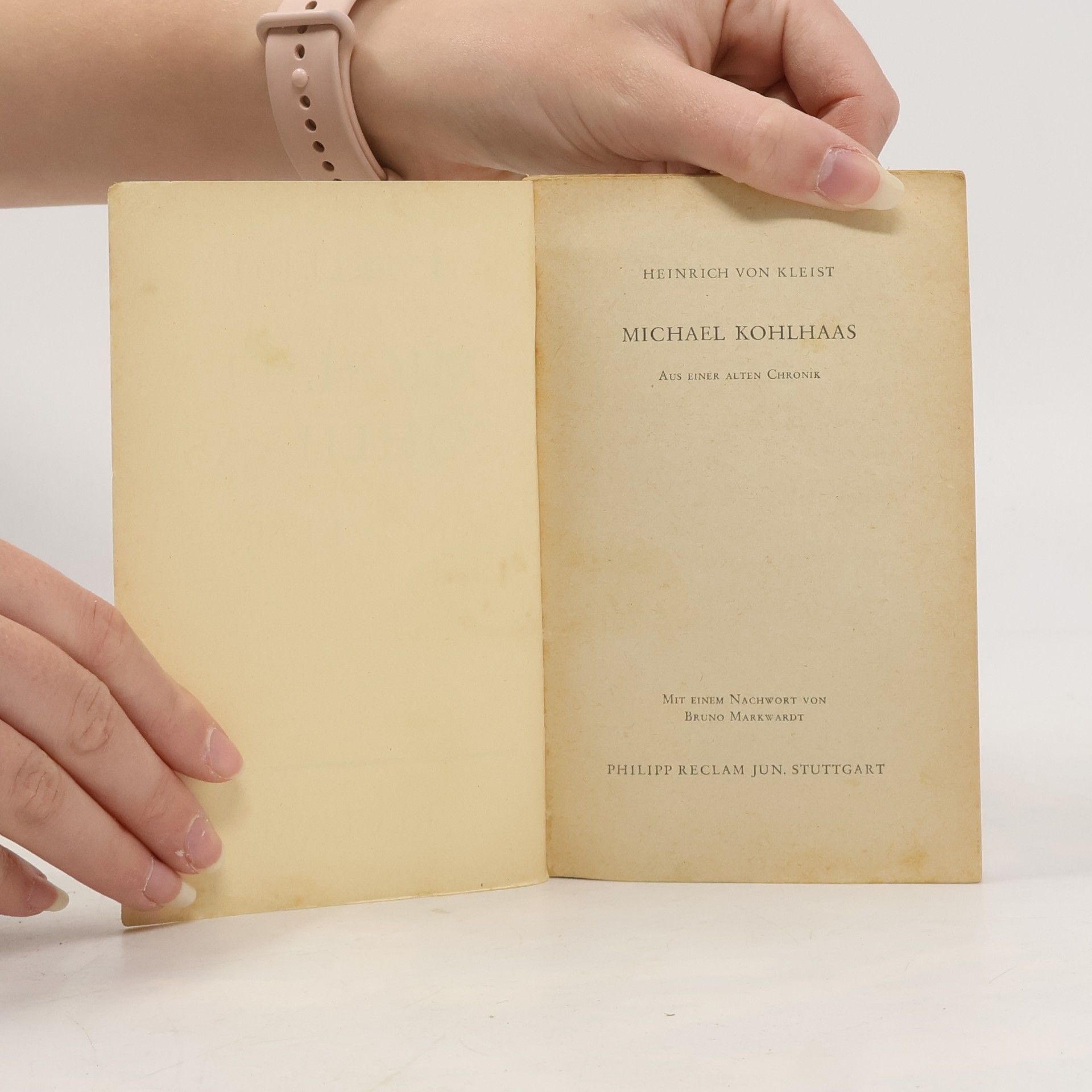 Heinrich von Kleist Michael Kohlhaas. Novelle