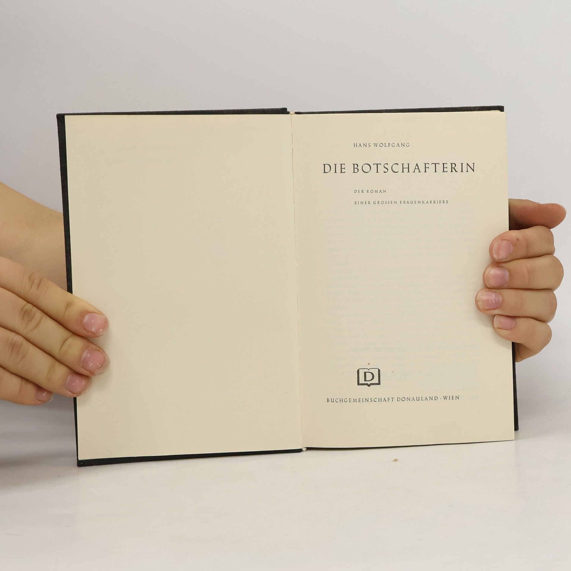 Hans-Wolfgang Wetzel Die Botschafterin