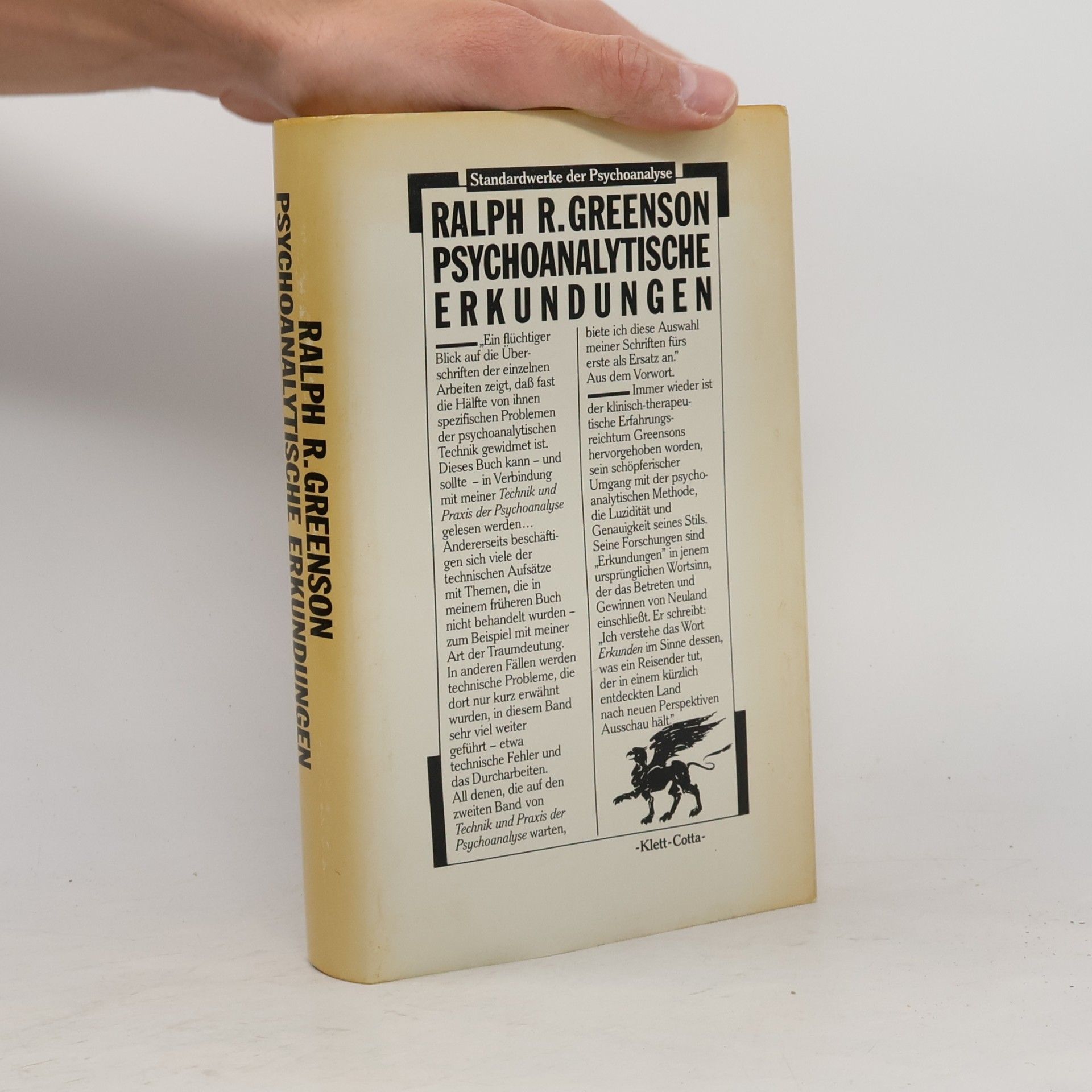 Ralph Greenson Psychoanalytische Erkundungen