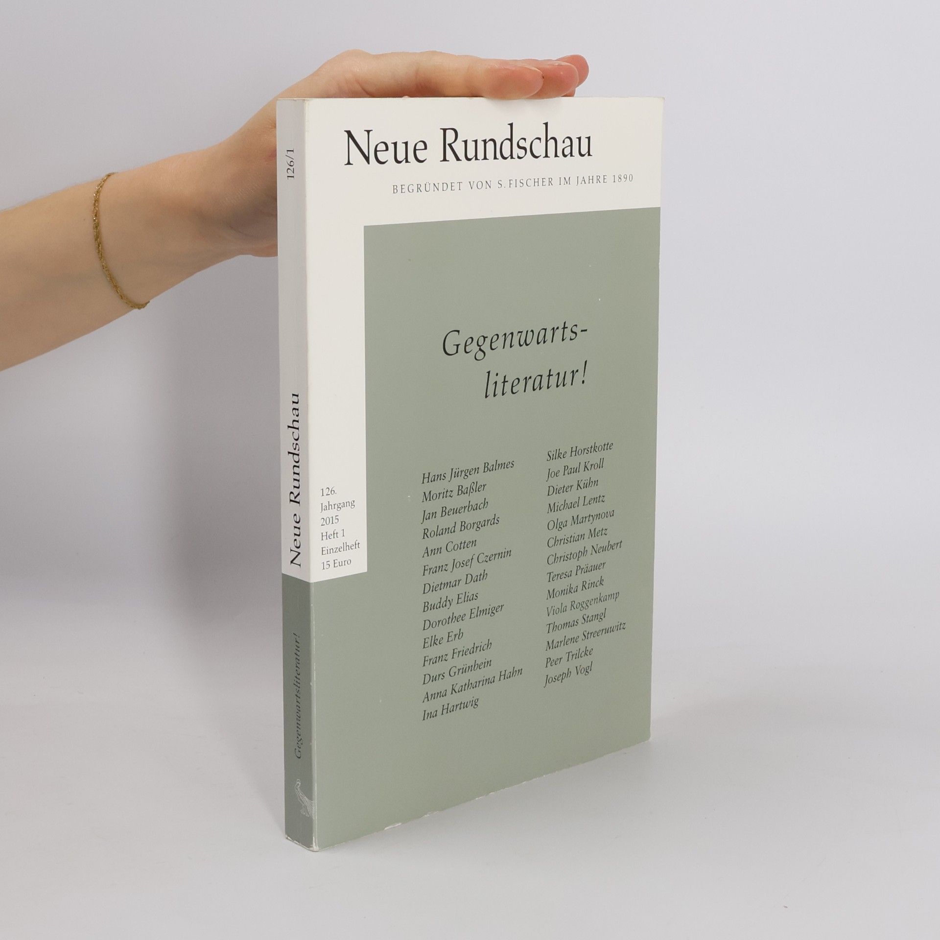 Peer Trilcke Neue Rundschau 2015/1