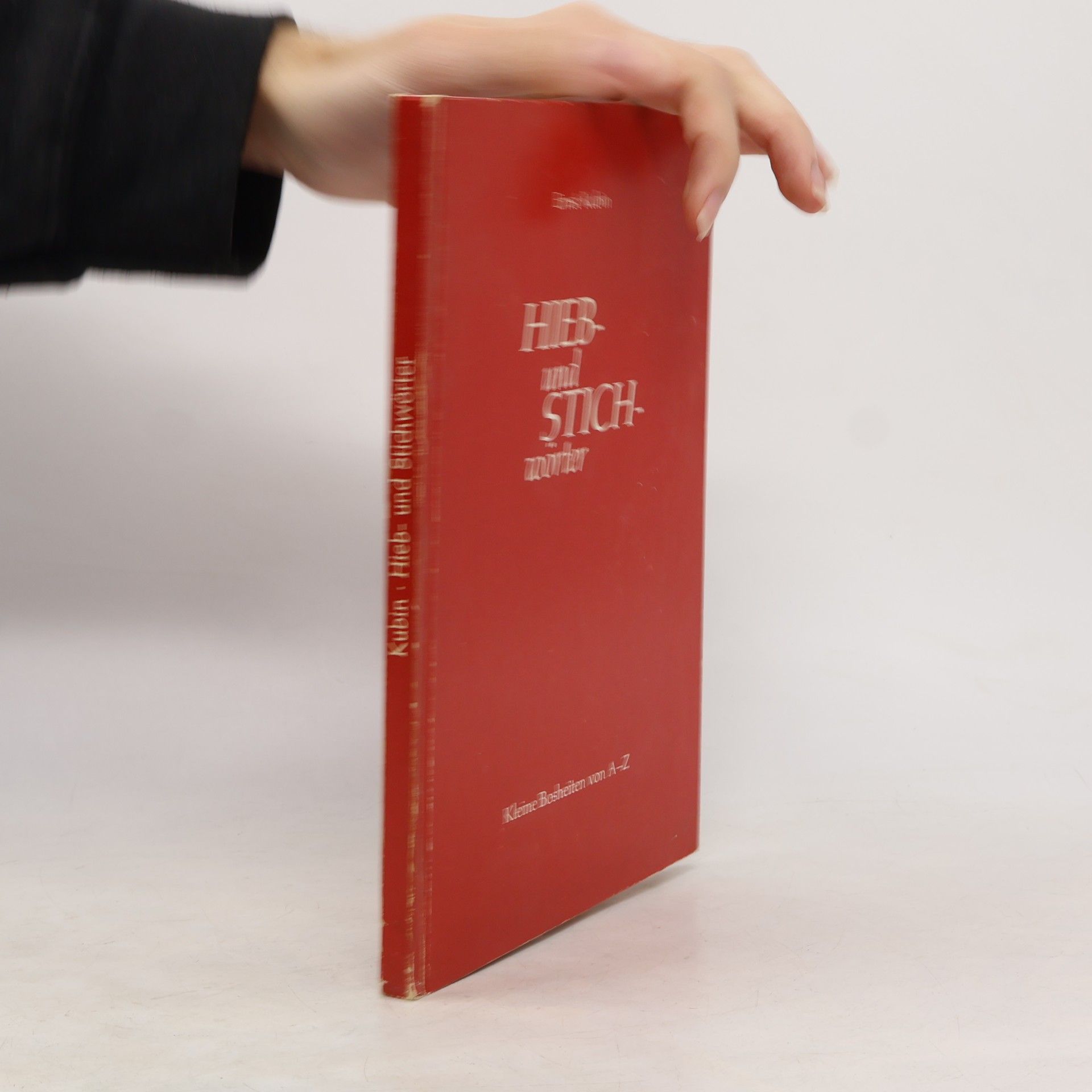 Ernst Kubin Hieb- und Stichwörter