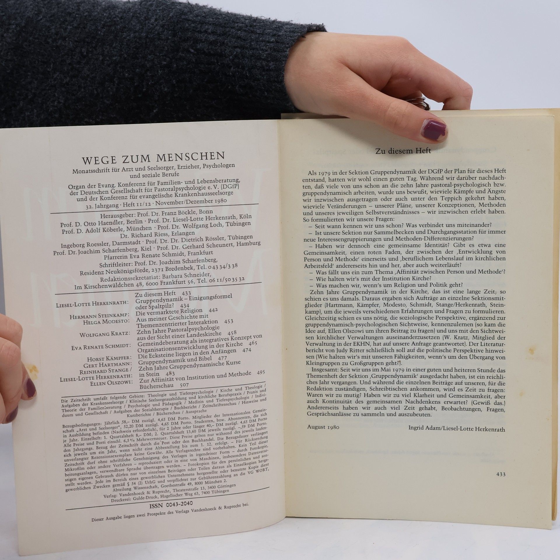 Autorenkollektiv Wege zum Menschen 11/12-1980