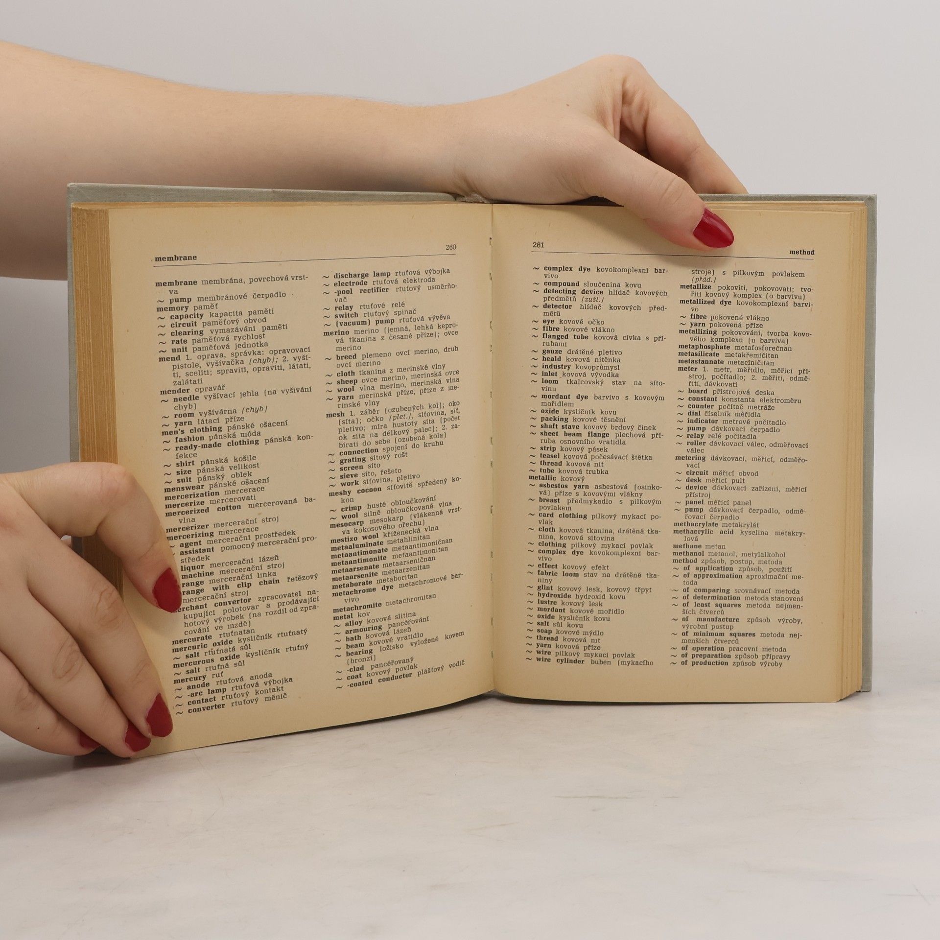 Eva Lesyková Anglicko-český technický textilní slovník