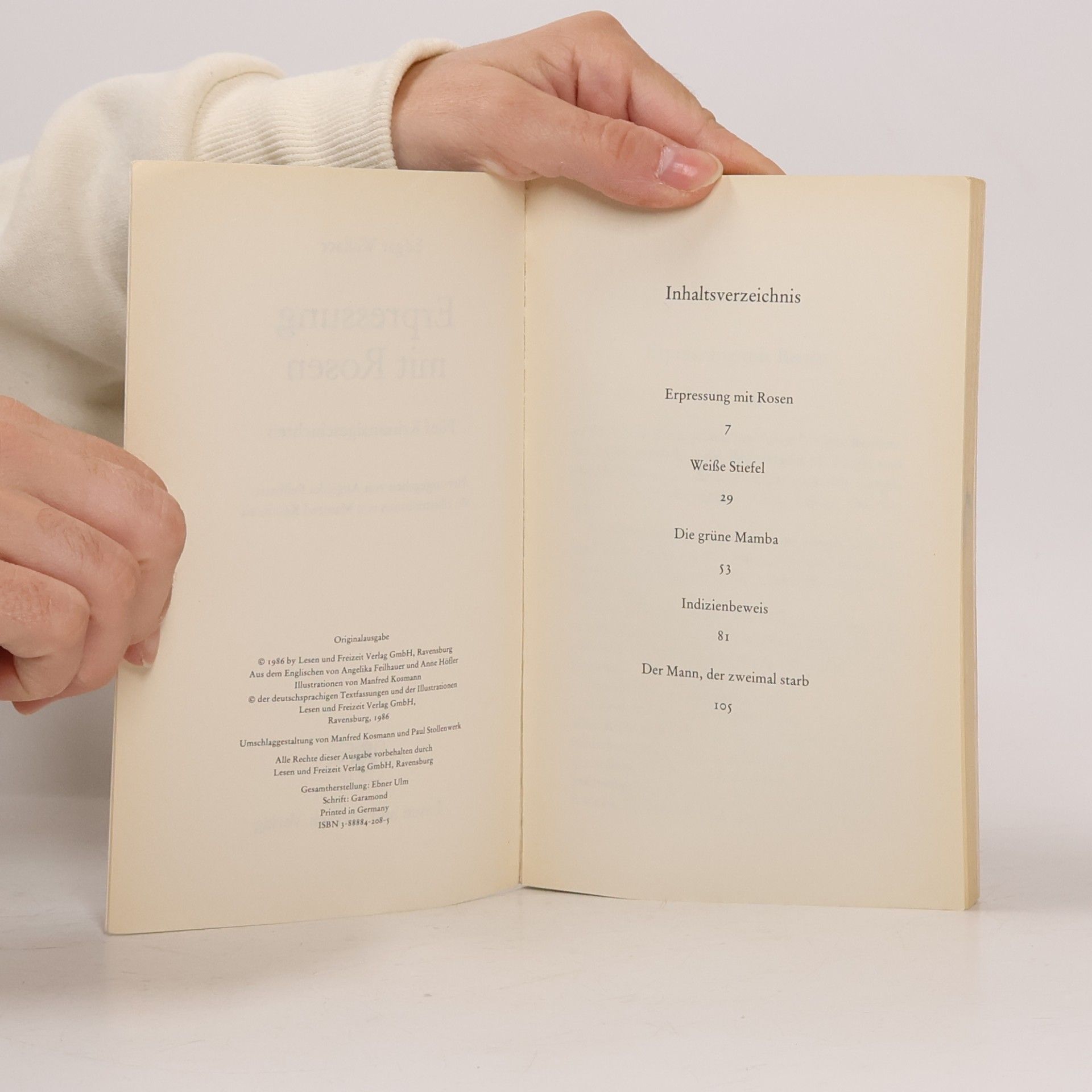 Edgar Wallace Erpressung mit Rosen
