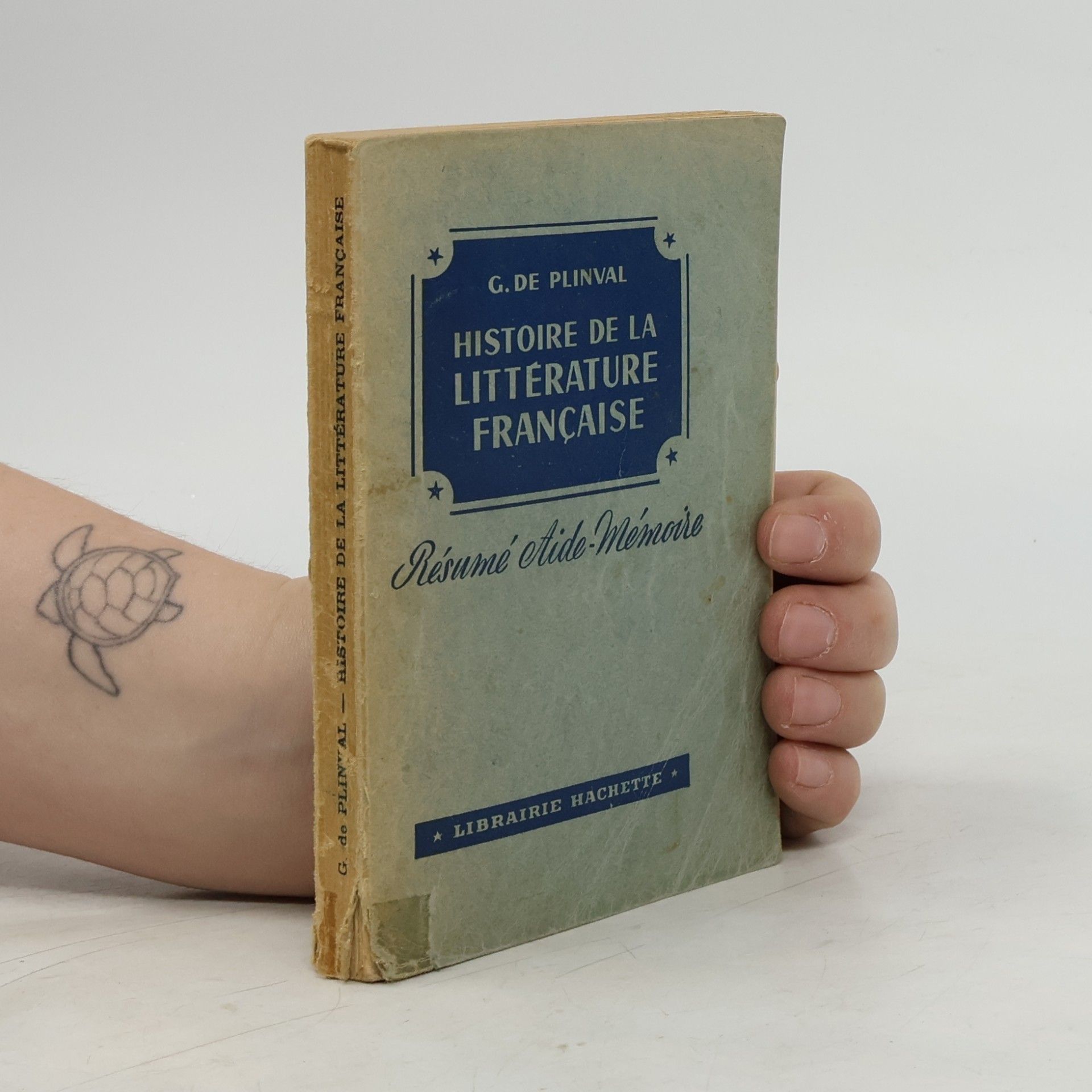 G. de Plinval Histoire de la Litterature Française