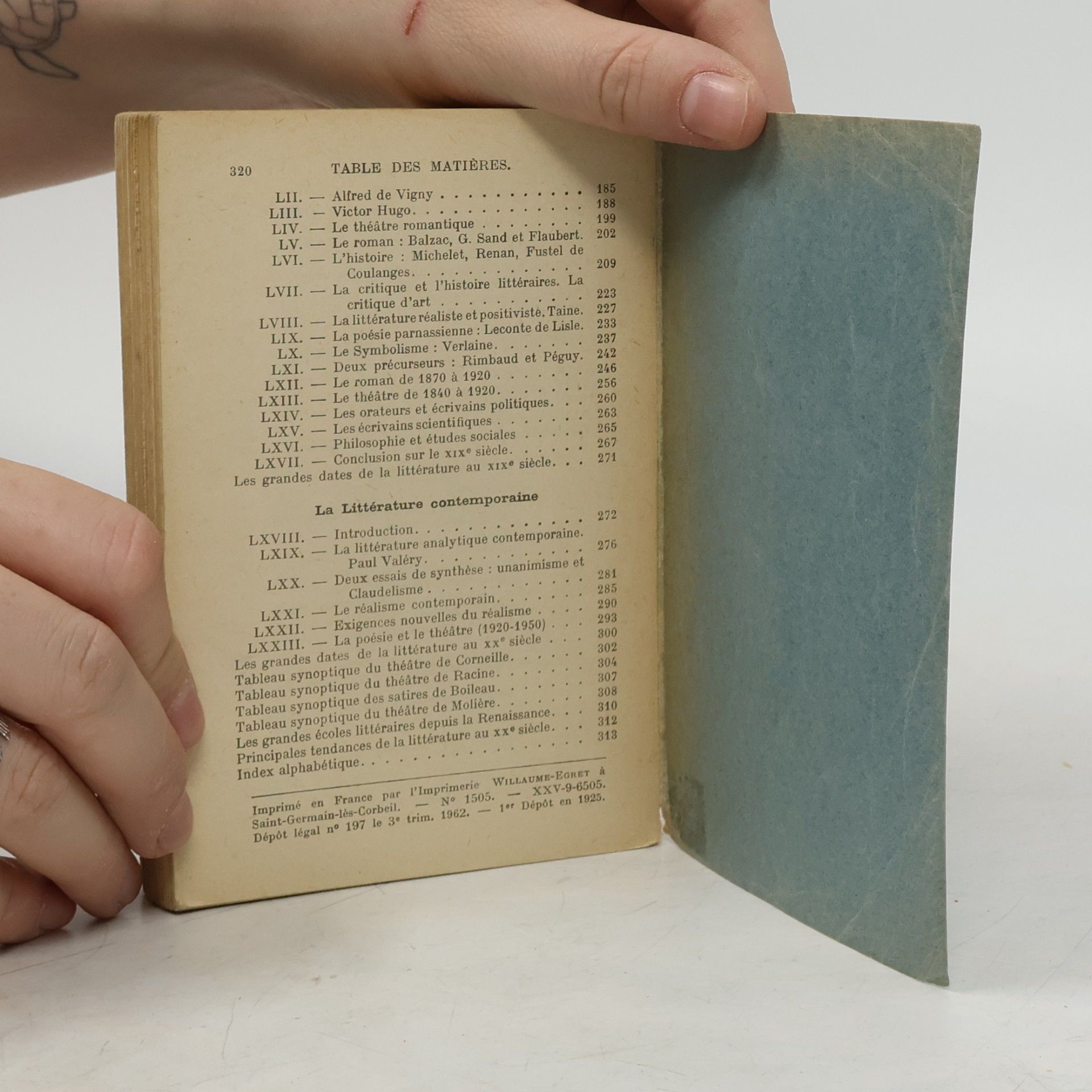 G. de Plinval Histoire de la Litterature Française