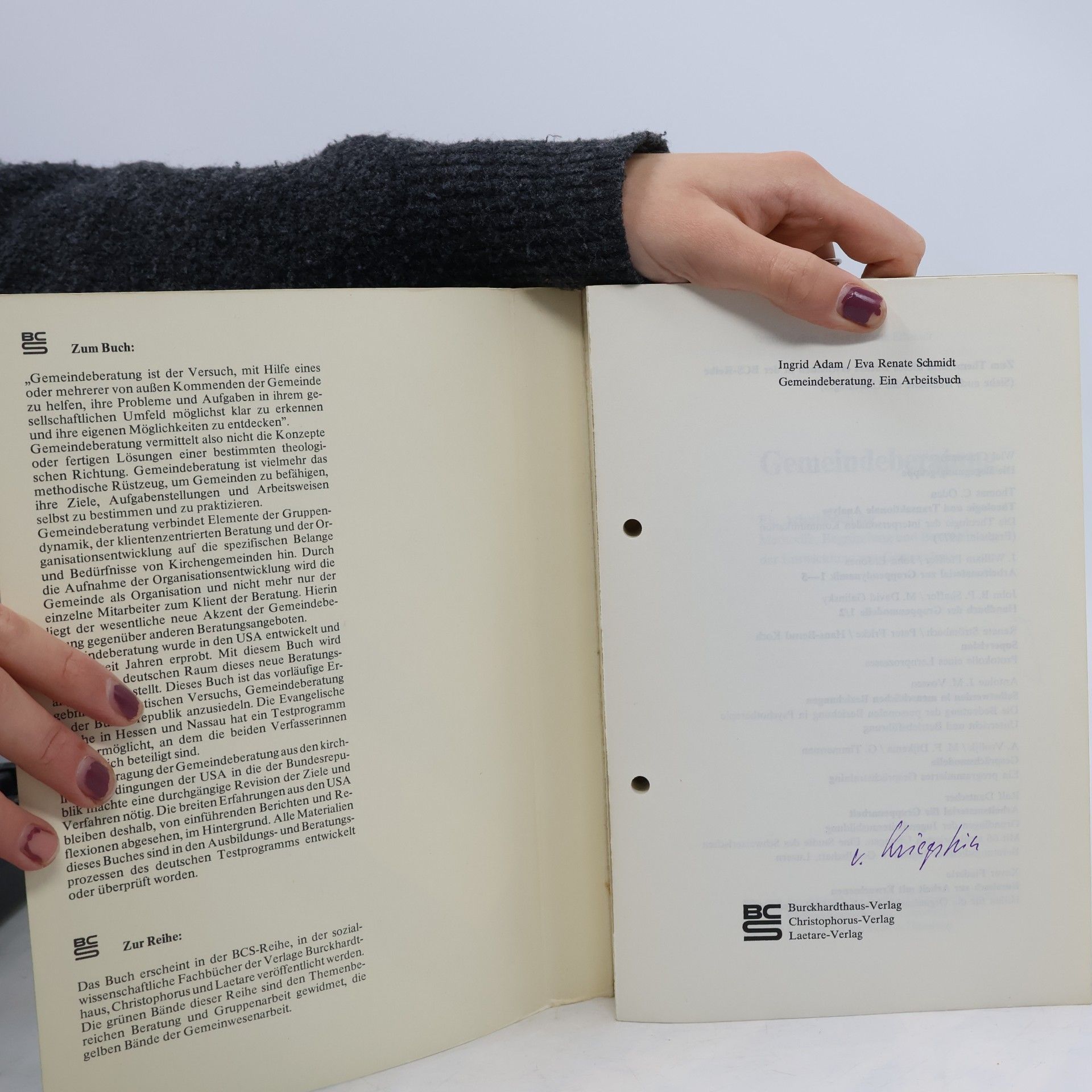 Ingrid Adam Reihe BCS: Gemeindeberatung