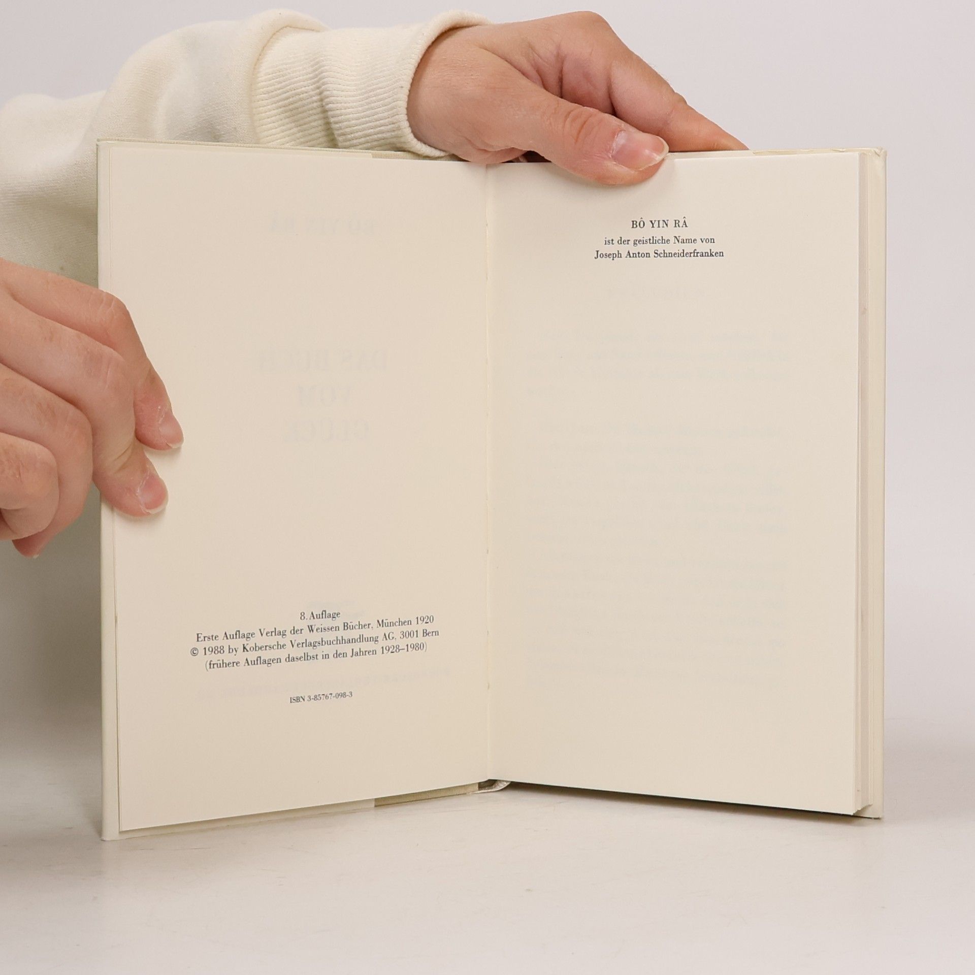 Bô Yin Râ Das Buch vom Glück