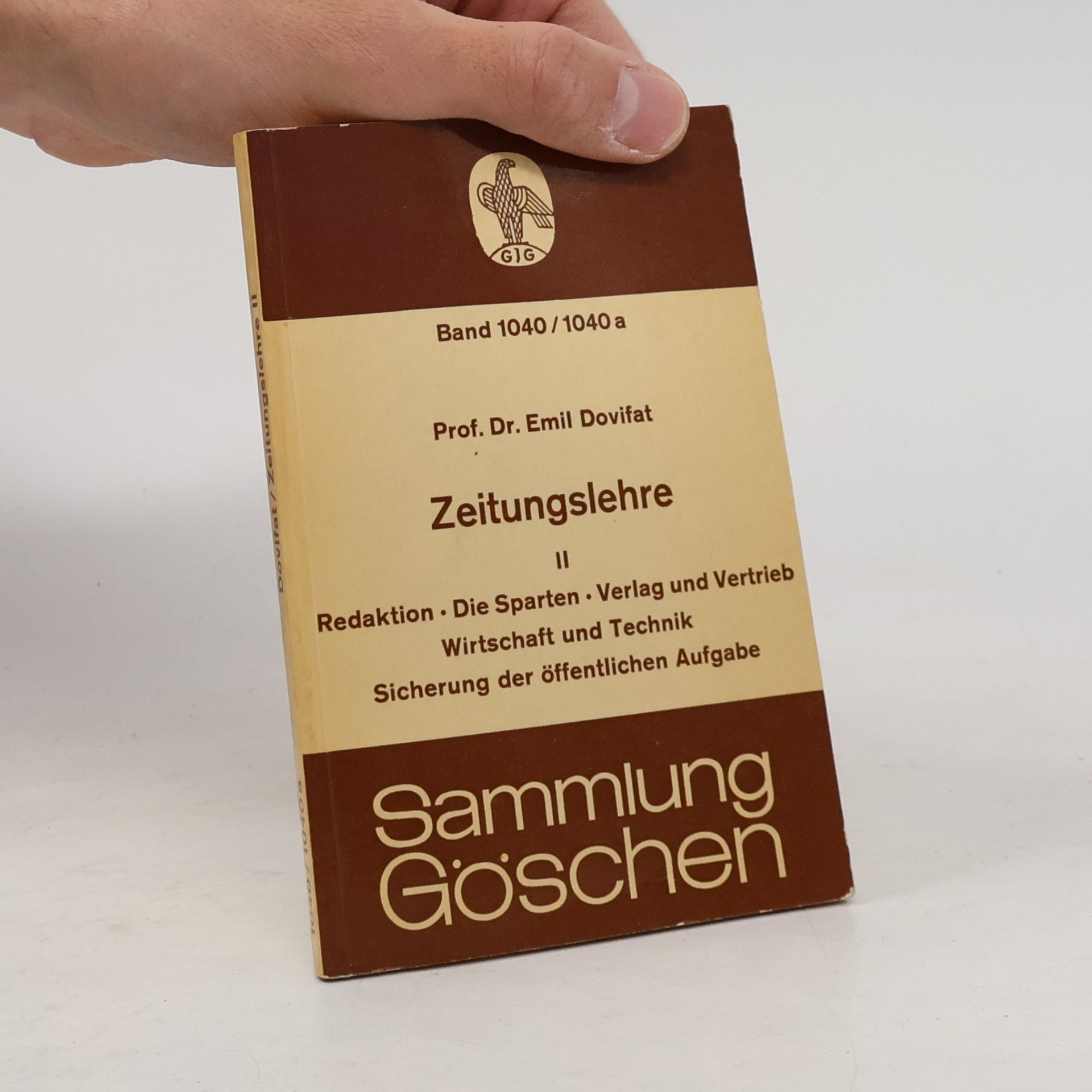 Phil Emil Dovifat Zeitungslehre II