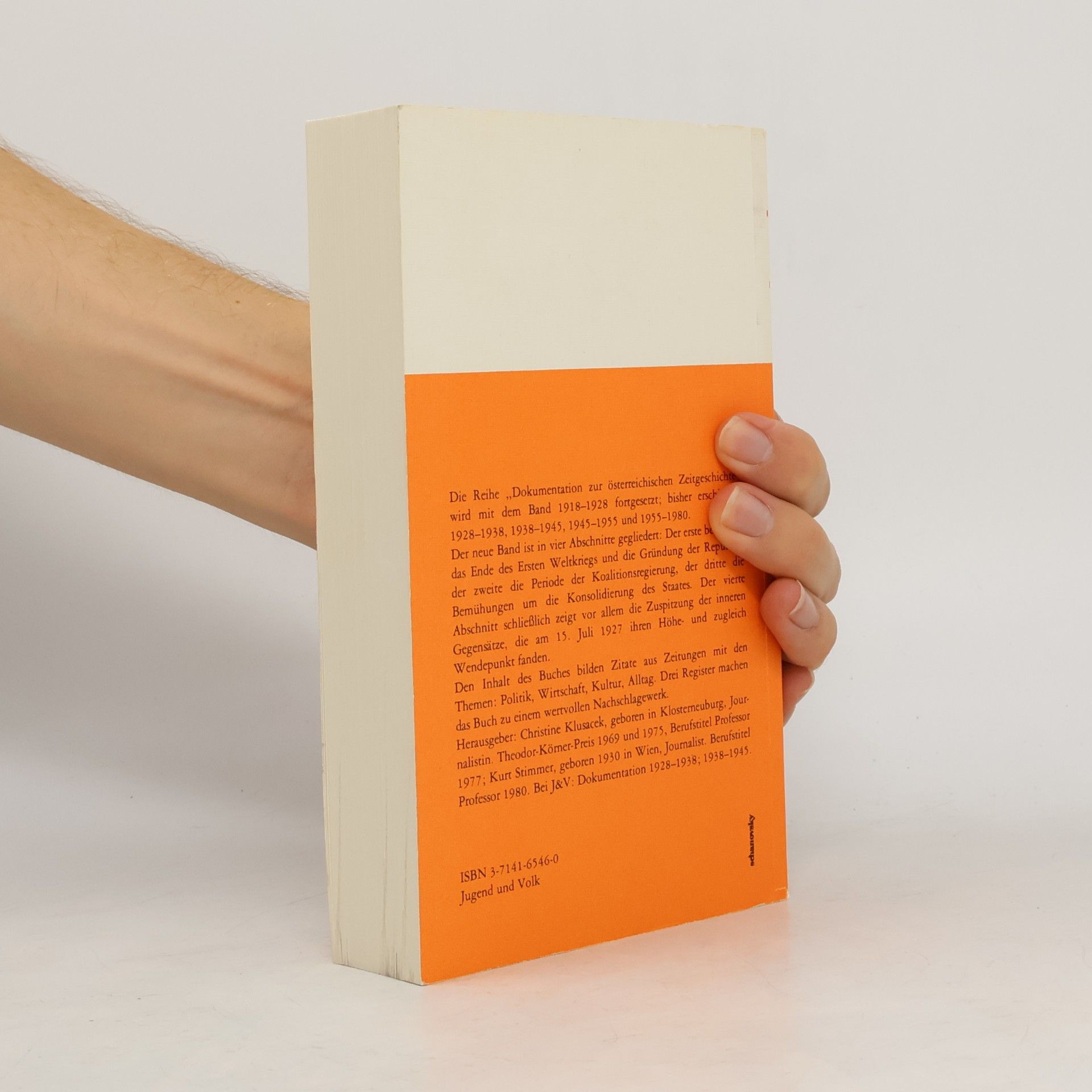 Various authors Dokumentation zur österreichischen Zeitgeschichte 1918-1928