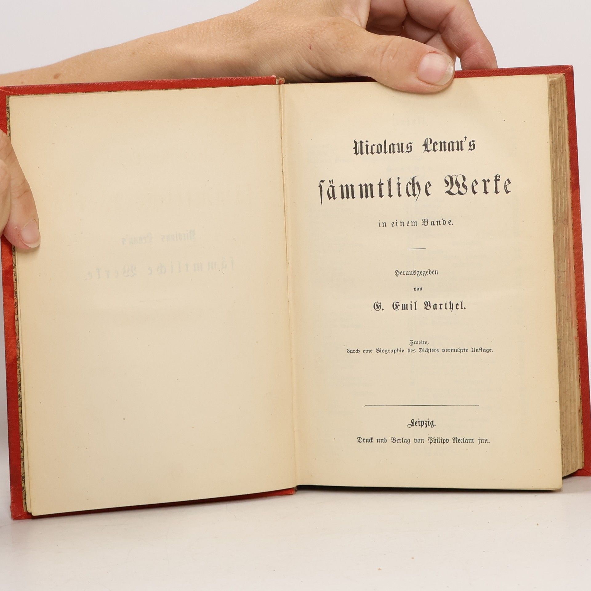 G. Emil Barthel Nicolaus Lenau's fämmtliche Werke