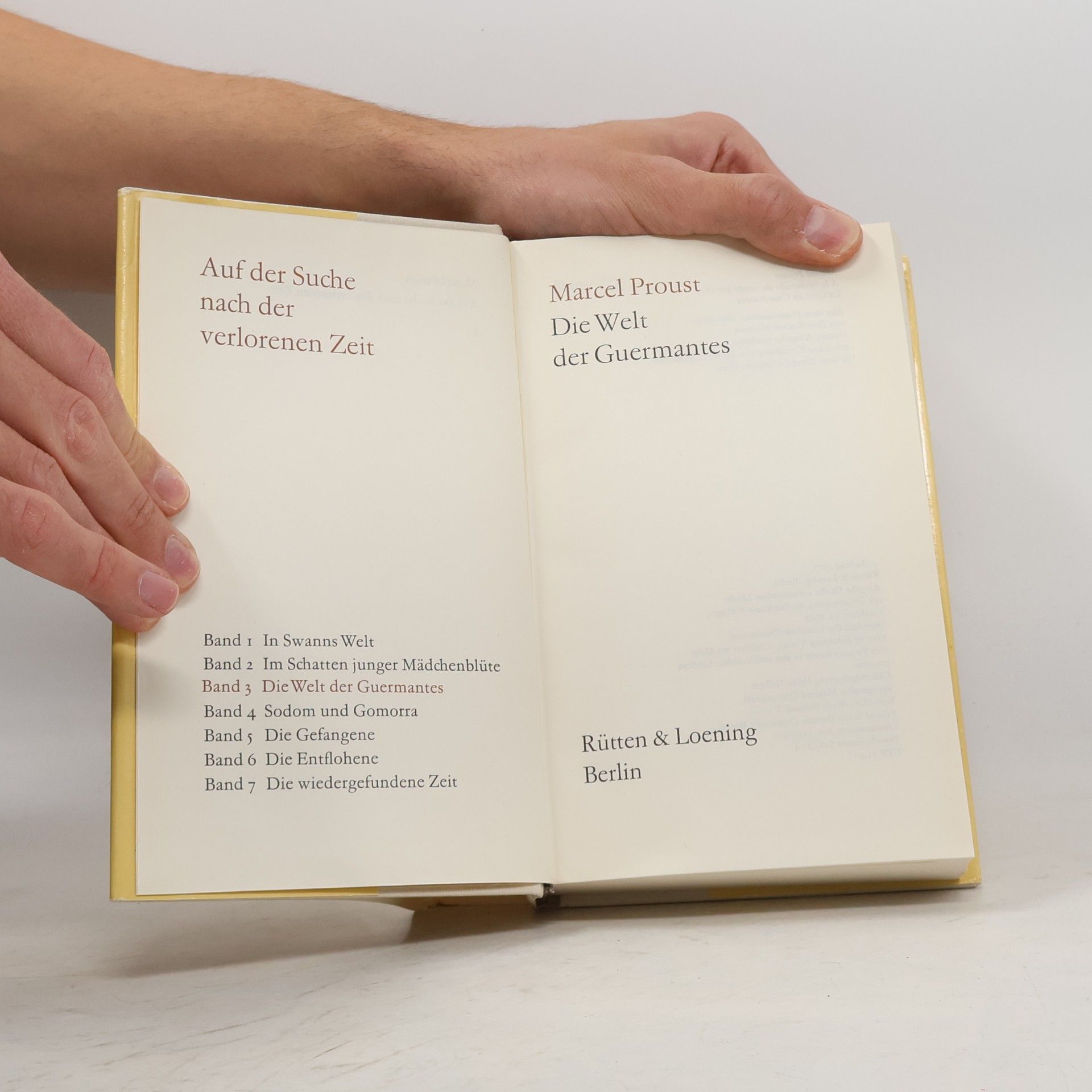 Marcel Proust Auf der Suche nach der verlorenen Zeit 3. Die Welt der Guermantes