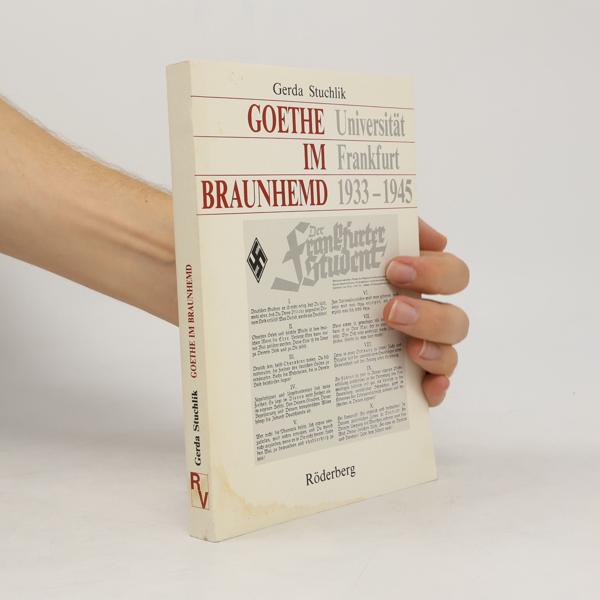 Gerda Stuchlik Goethe im Braunhemd