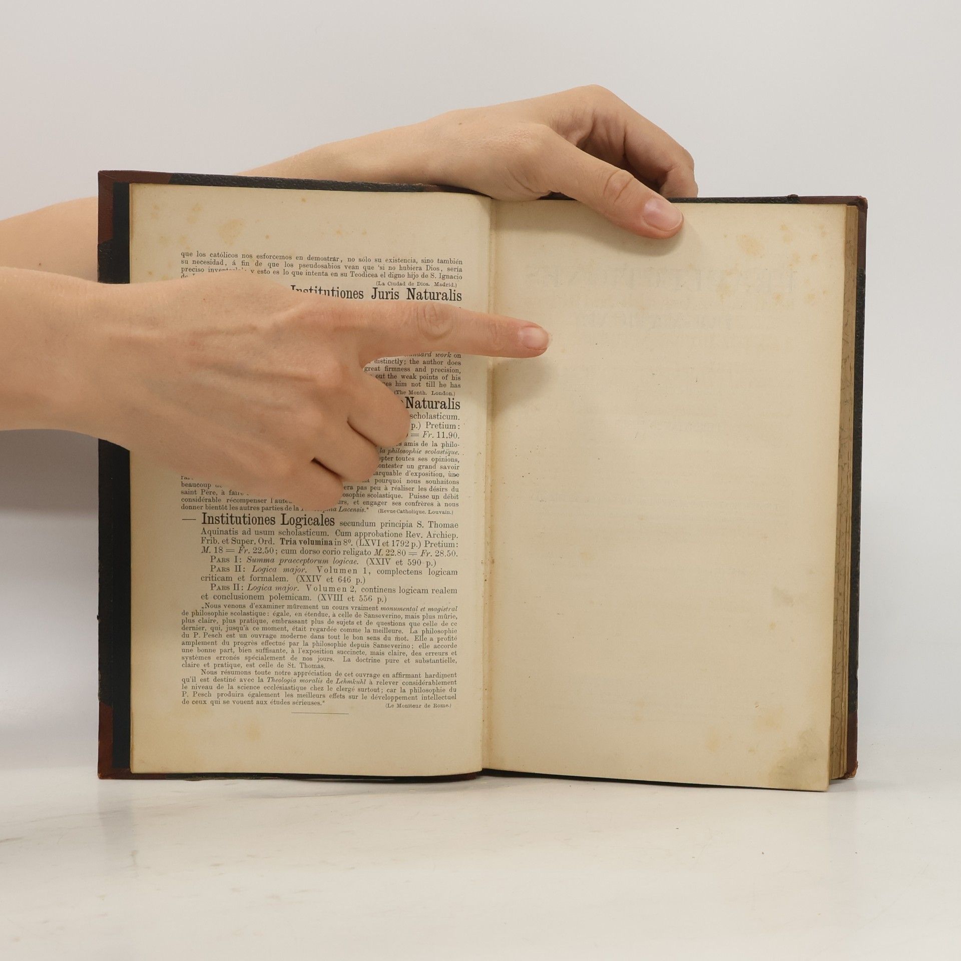 Christianus Pesch S. J. Praelectiones Dogmaticae I