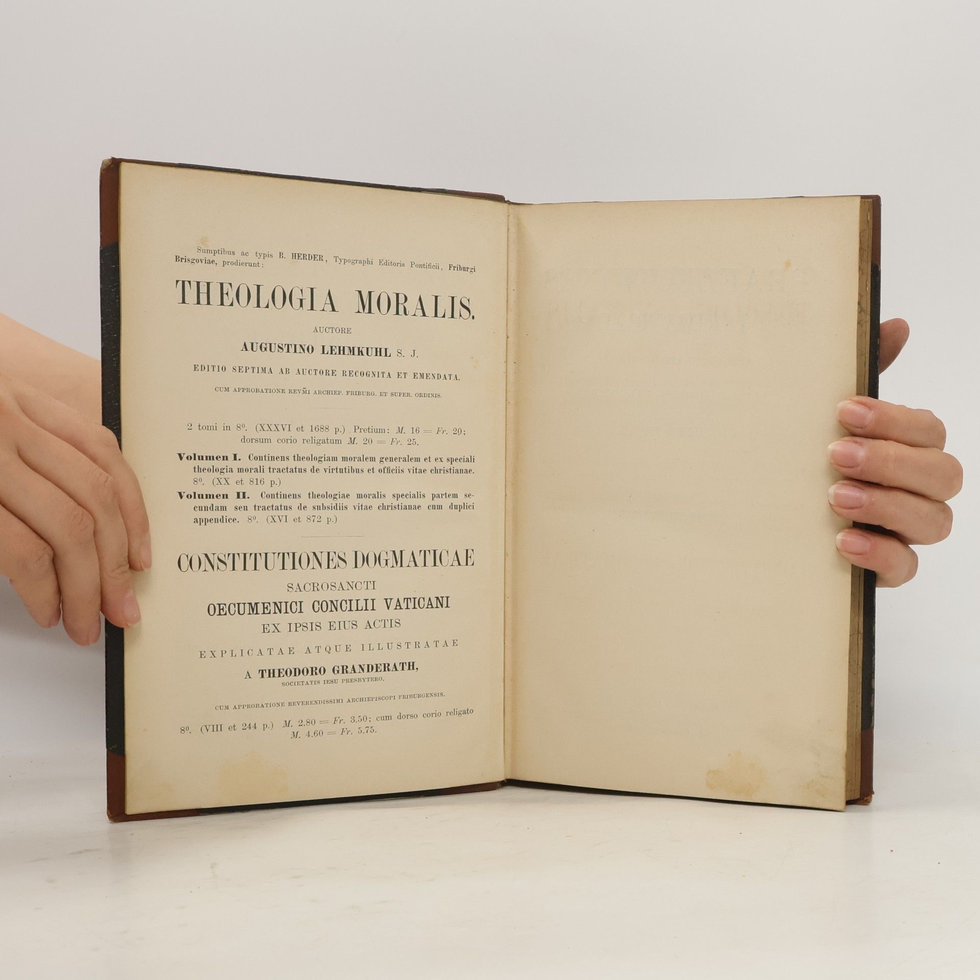 Christiano Pesch S. J. Praelectiones Dogmaticae