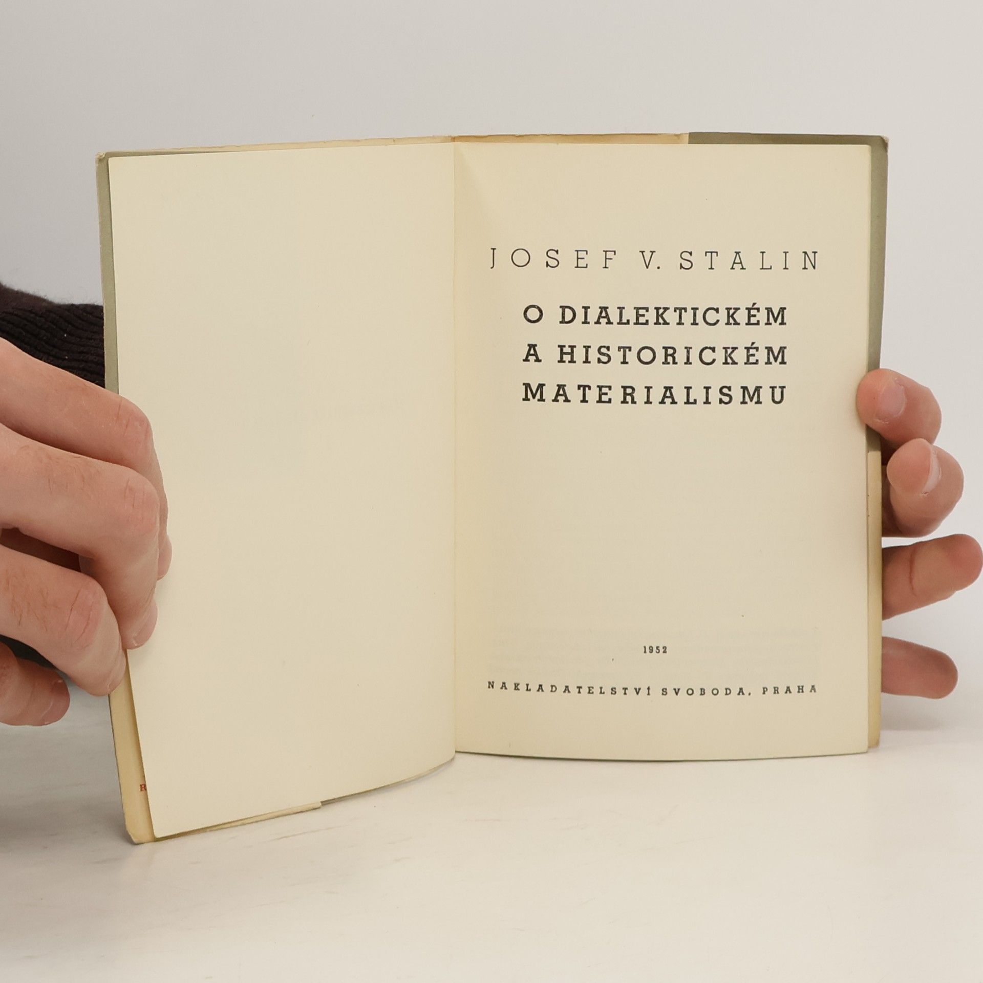 Josif Vissarionovič Stalin O dialektickém a historickém materialismu 1