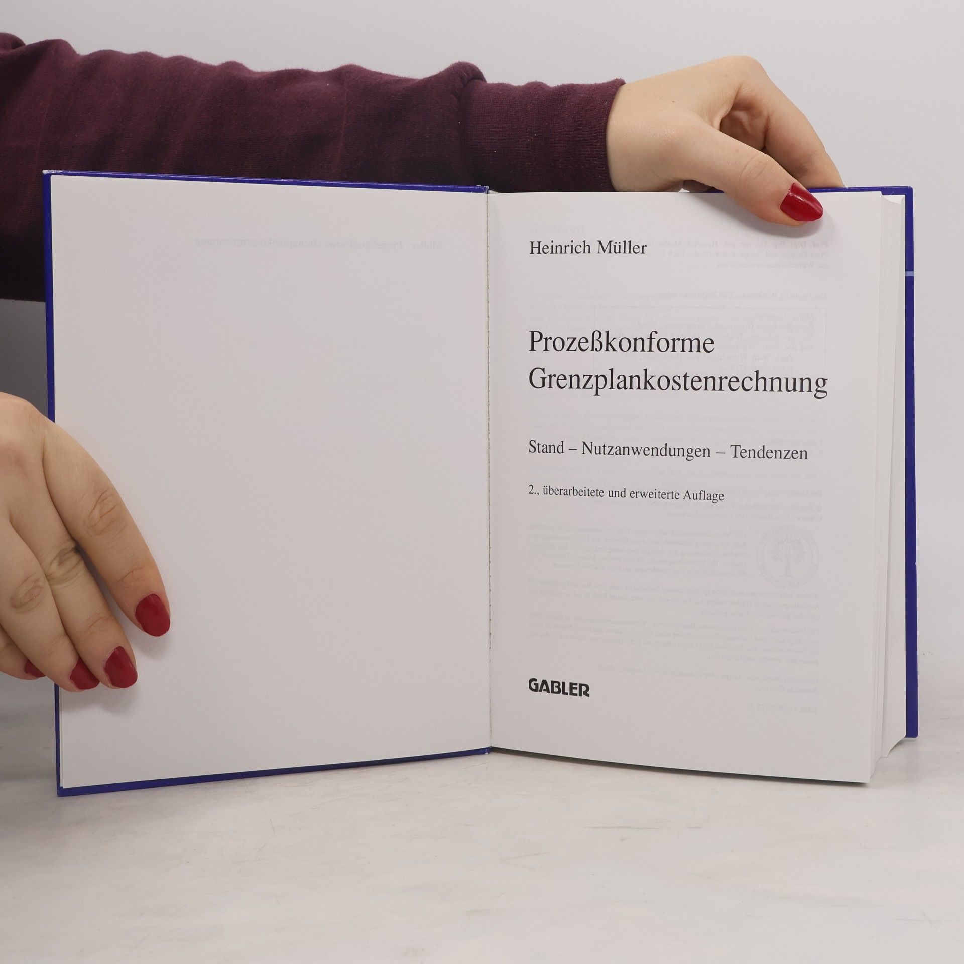 Heinrich Müller Prozeßkonforme Grenzplankostenrechnung
