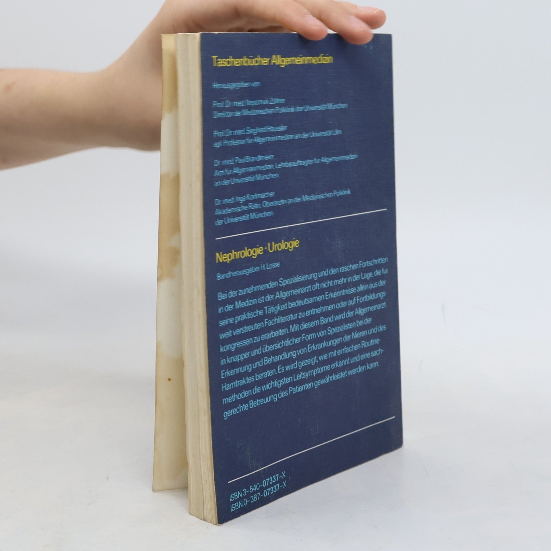 H. Olbing Taschenbücher Allgemeinmedizin: Nephrologie Urologie