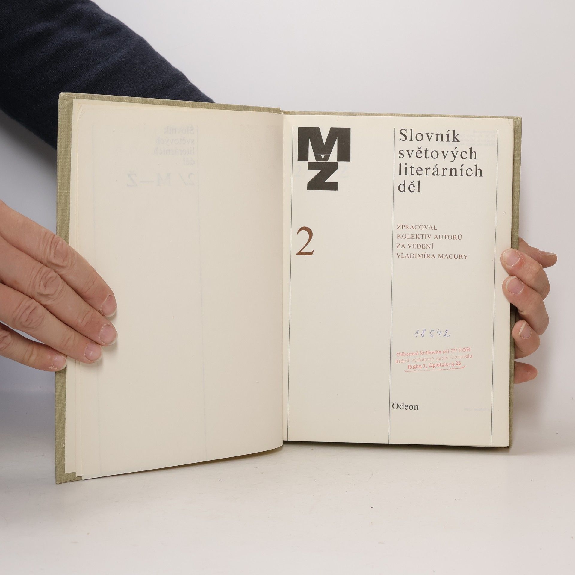 Vladimír Macura Slovník světových literárních děl 1. a 2. díl