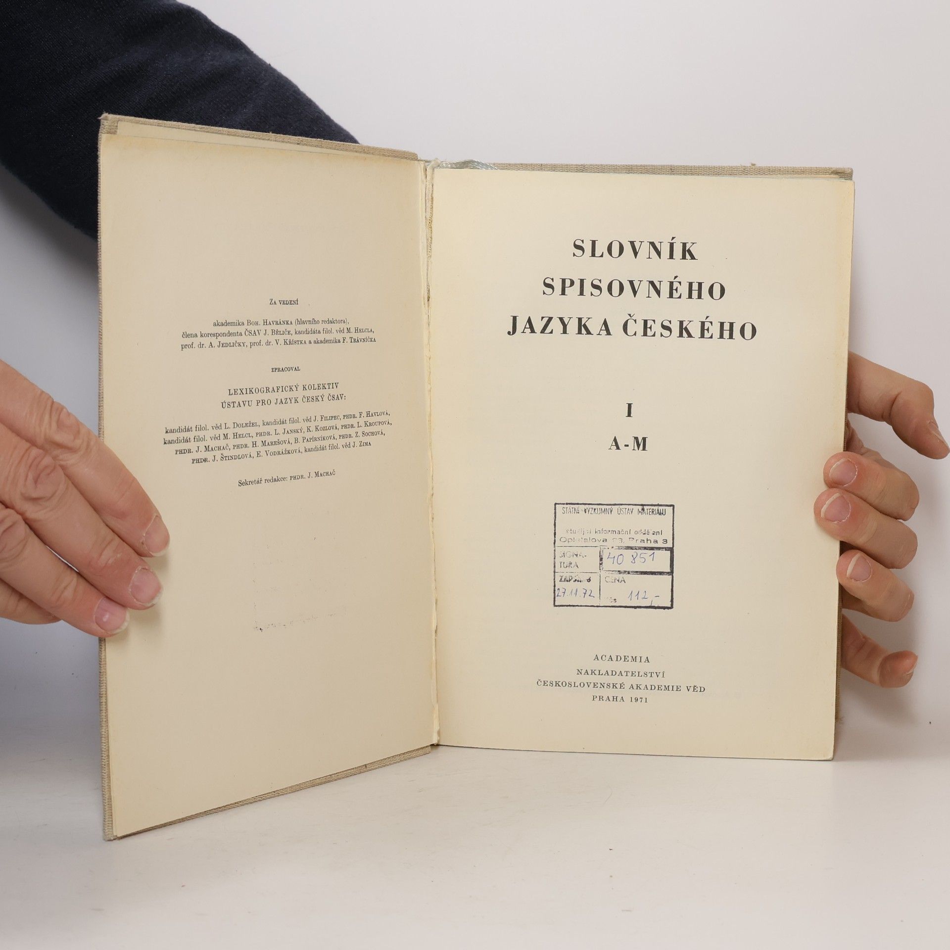 Autorenkollektiv Slovník spisovného jazyka českého I. - IV. díl