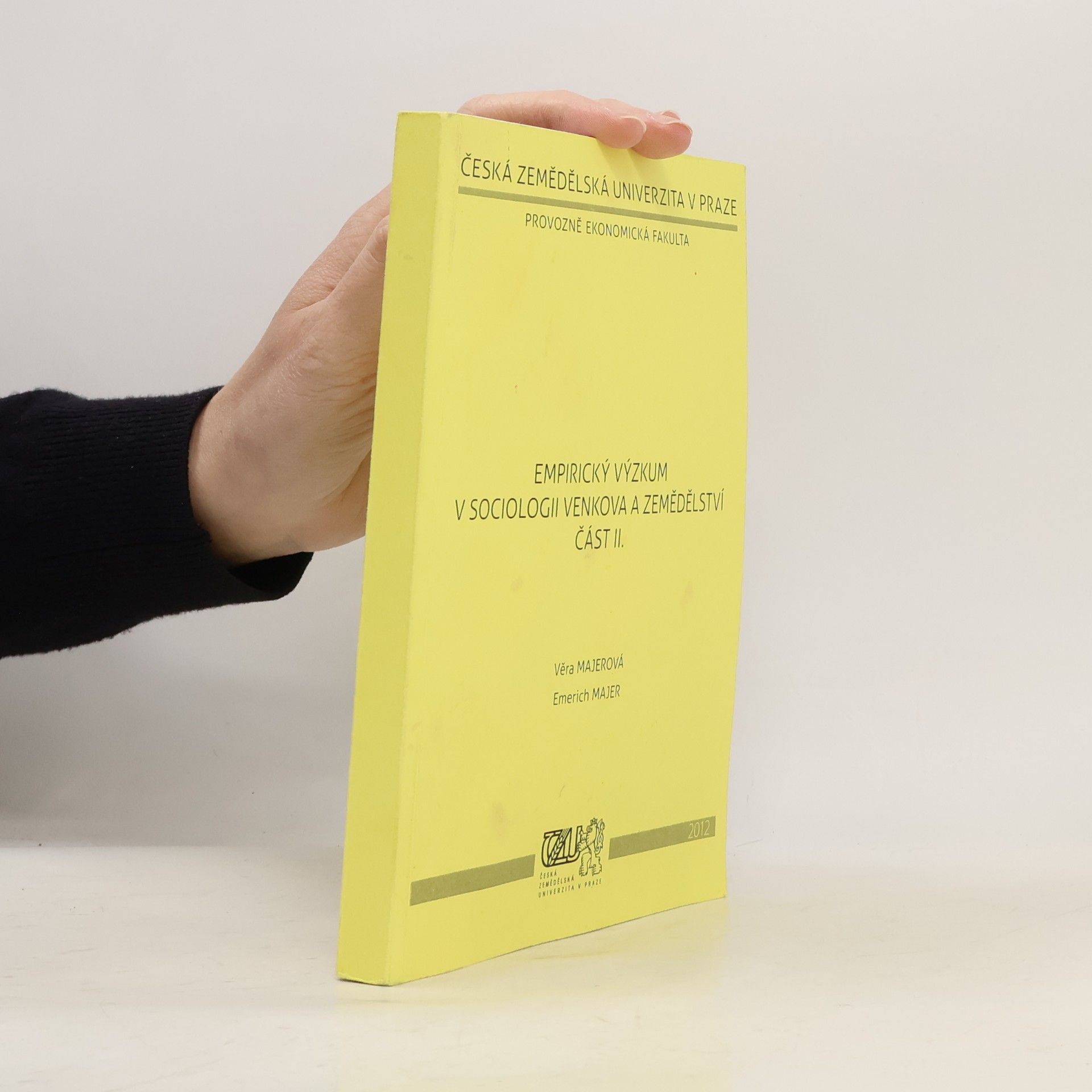 Emerich Majer Empirický výzkum v sociologii venkova a zemědělství část II.