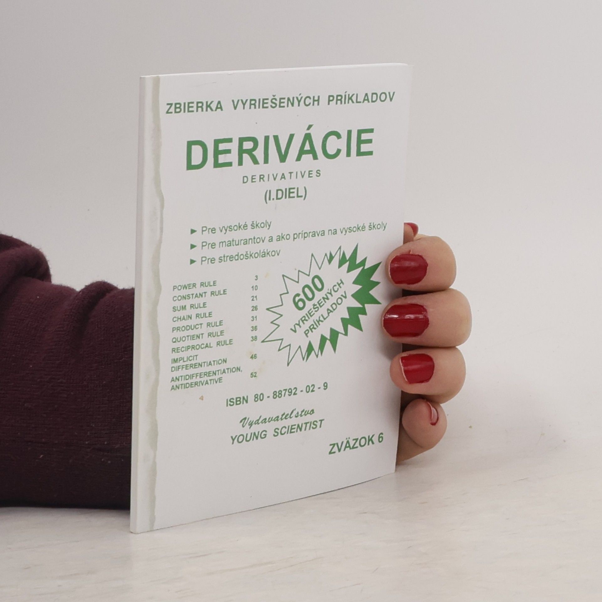 Auteurscollectief Zbierka vyriešených príkladov : Derivácie (I. diel)