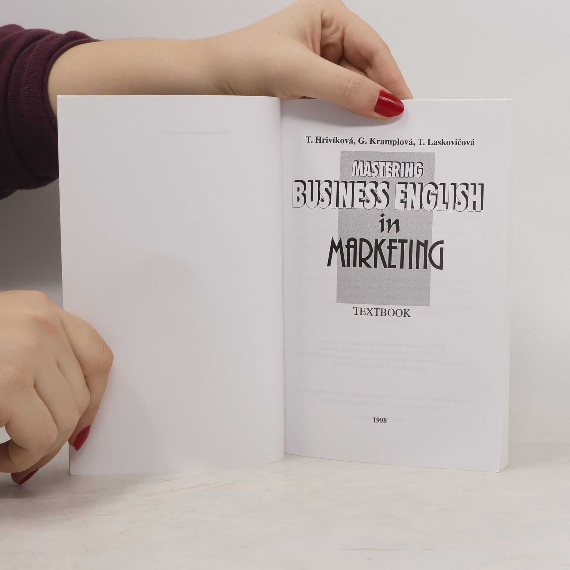 Tatiana Hrivíková Mastering Business English in Marketing