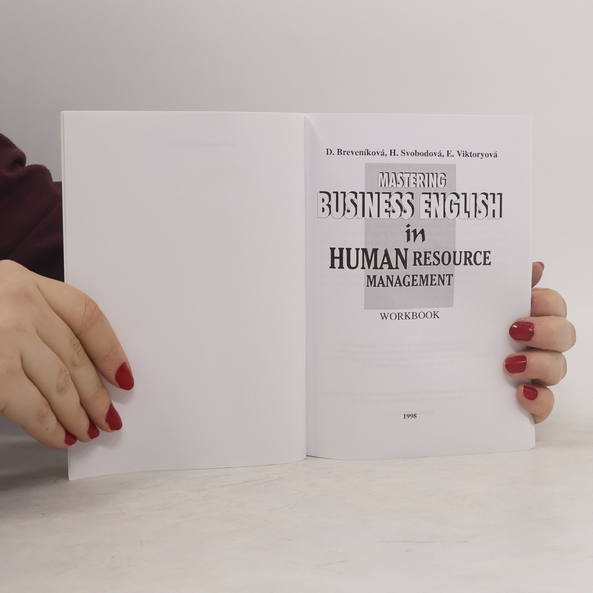 Daniela Breveníková Mastering Business English in Human Resource Management