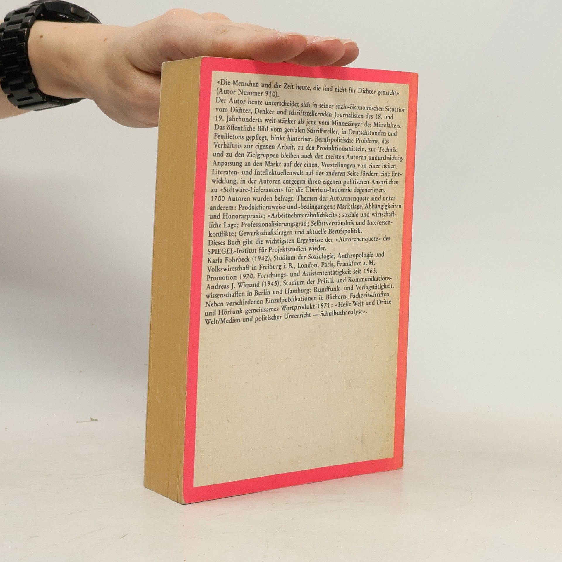 Karla Fohrbeck Der Autorenreport