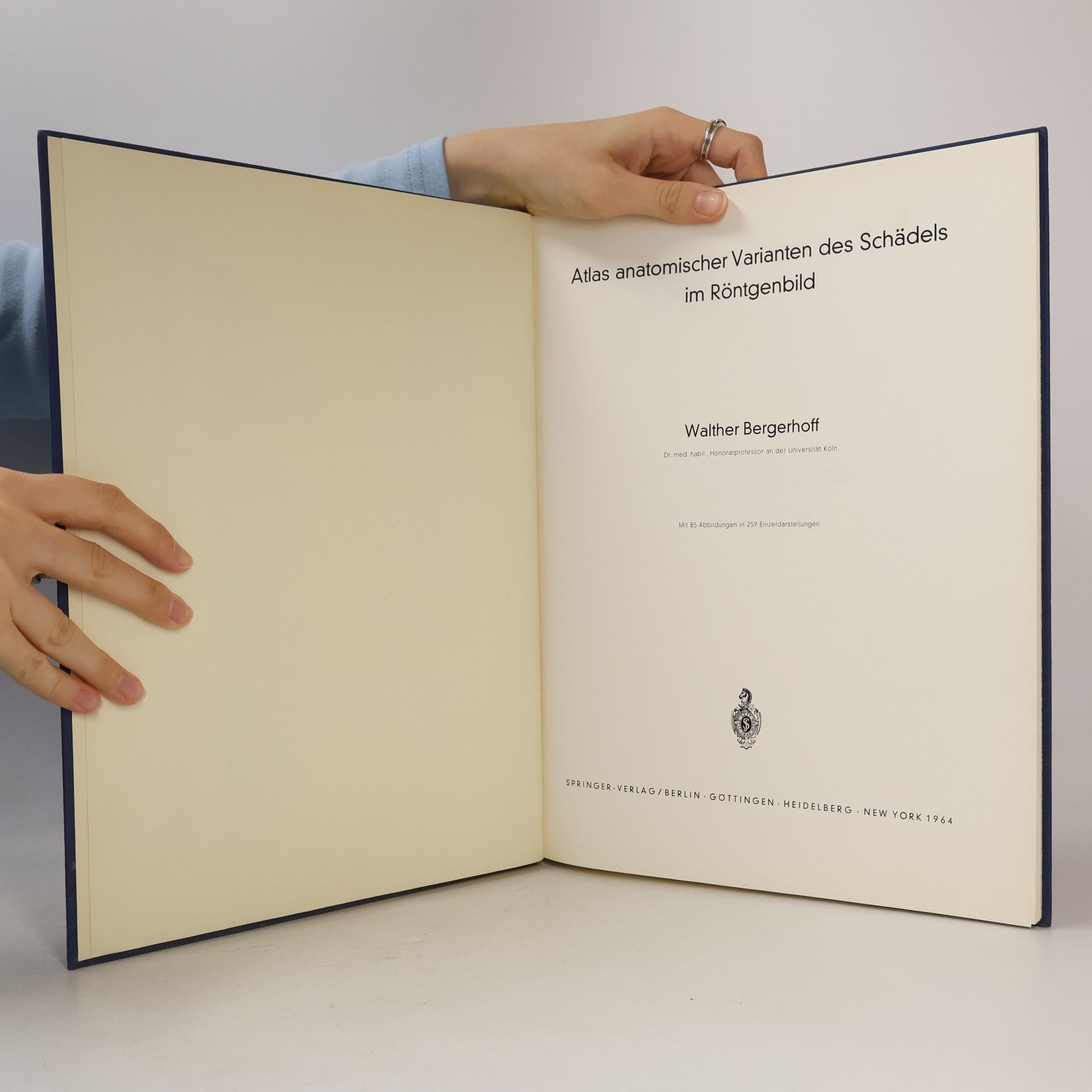 Walther Bergerhoff Atlas anatomischer Varianten des Schädels im Röntgenbild