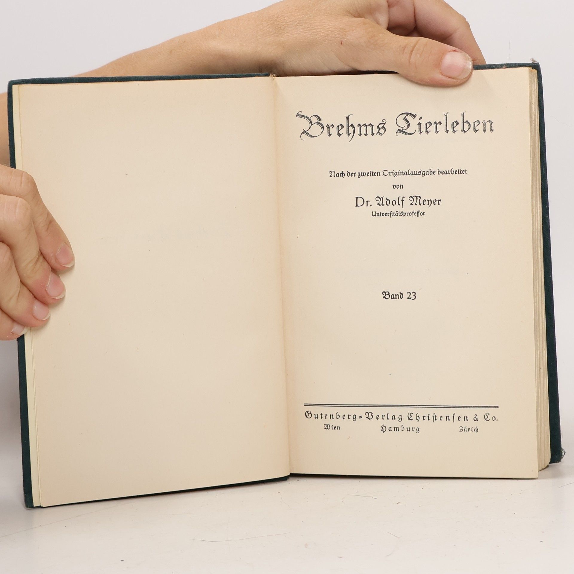Alfred Edmund Brehm Brehms Tierleben Band 23