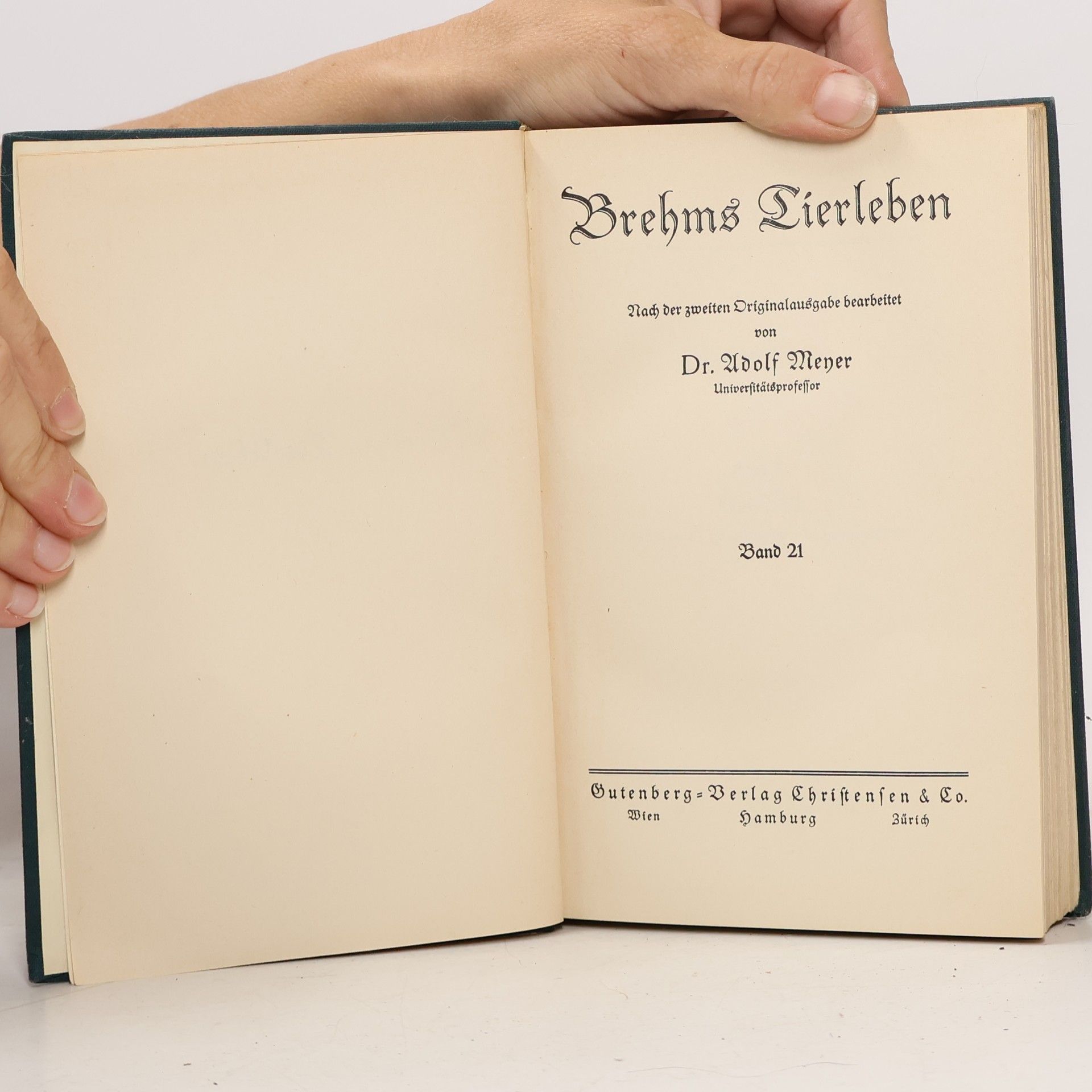 Adolf Meyer Brehms Tierleben. Band 21