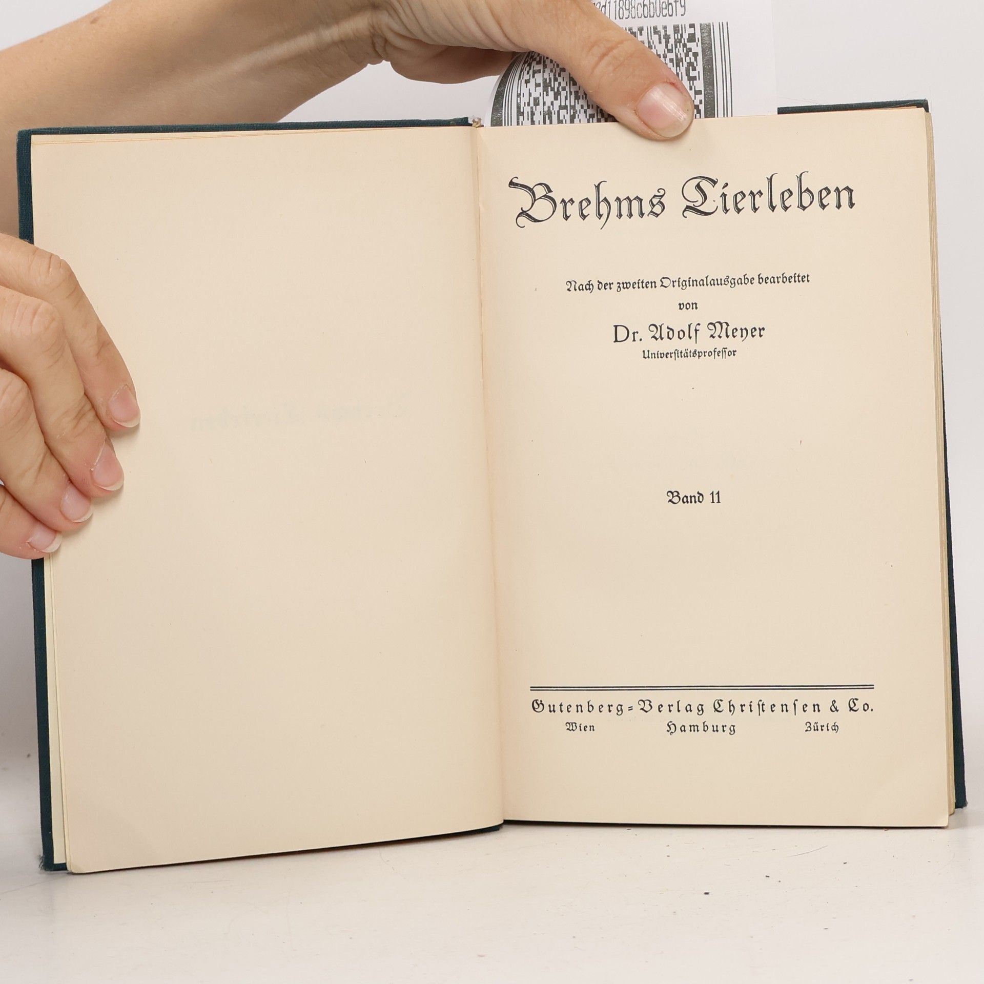 Adolf Meyer Brehms Tierleben 11. Die niederen Tiere