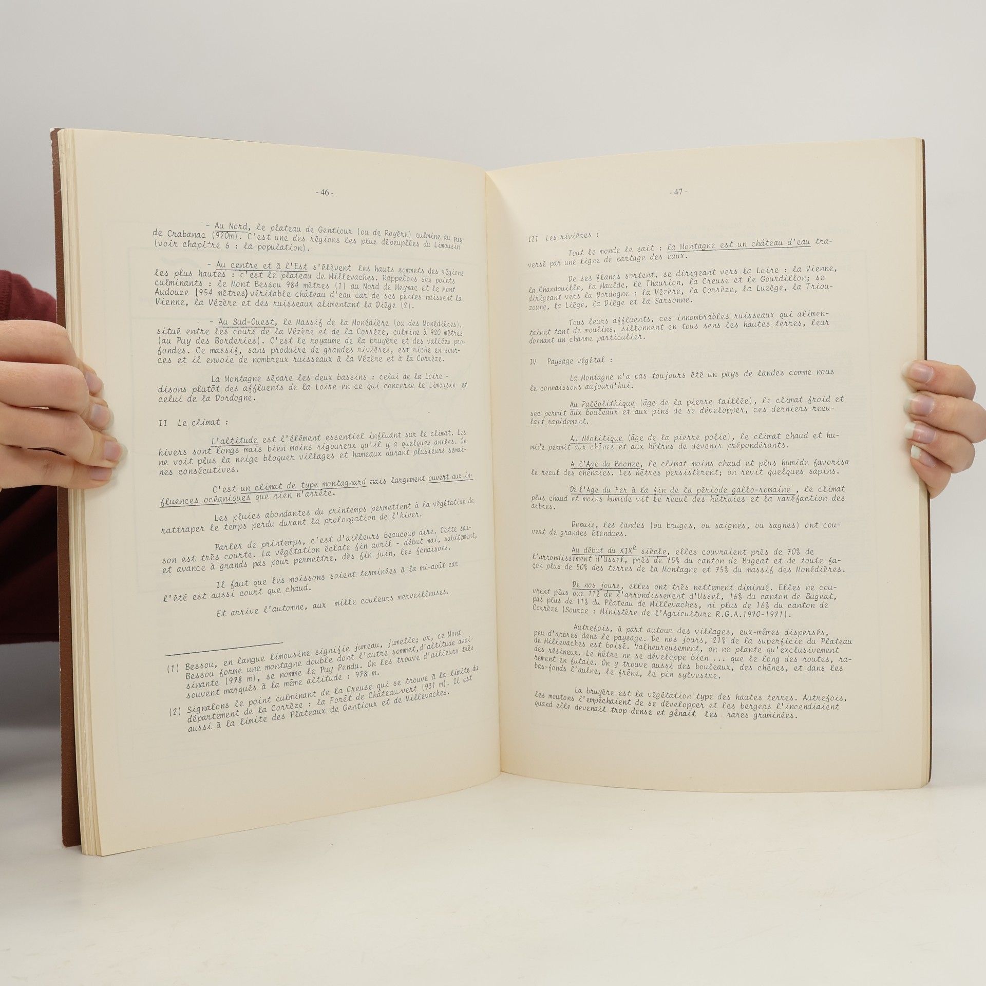 Daniel Borzeix Géographie du Limousin