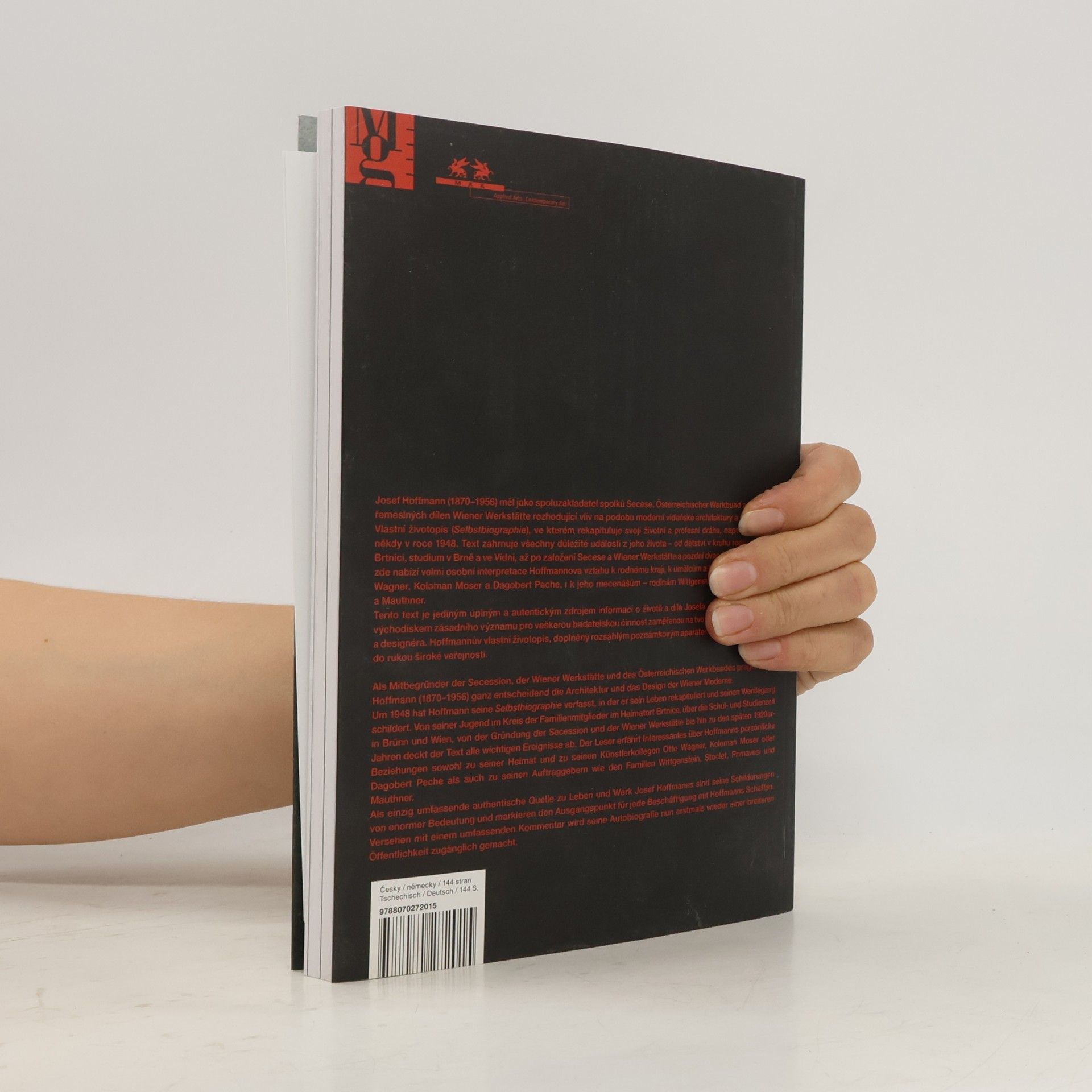 Josef Hoffmann Josef Hoffmann - autobiografie : [Selbstbiographie]