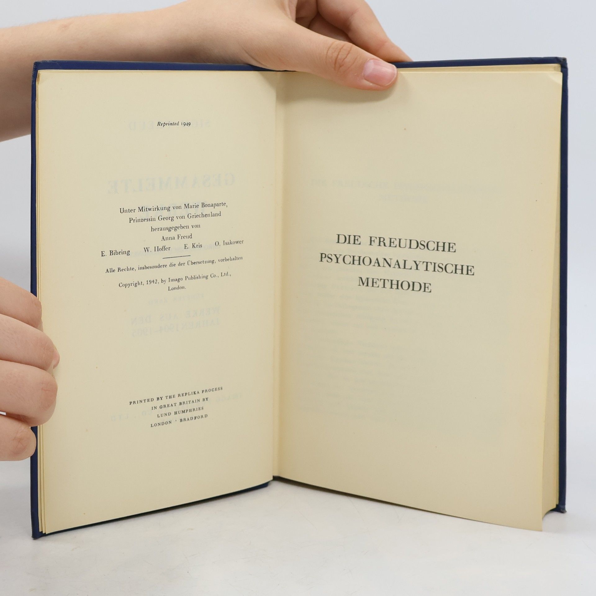 Marie Bonaparte Gesammelte Werke: V: Werke aus den Jahren 1904-1905