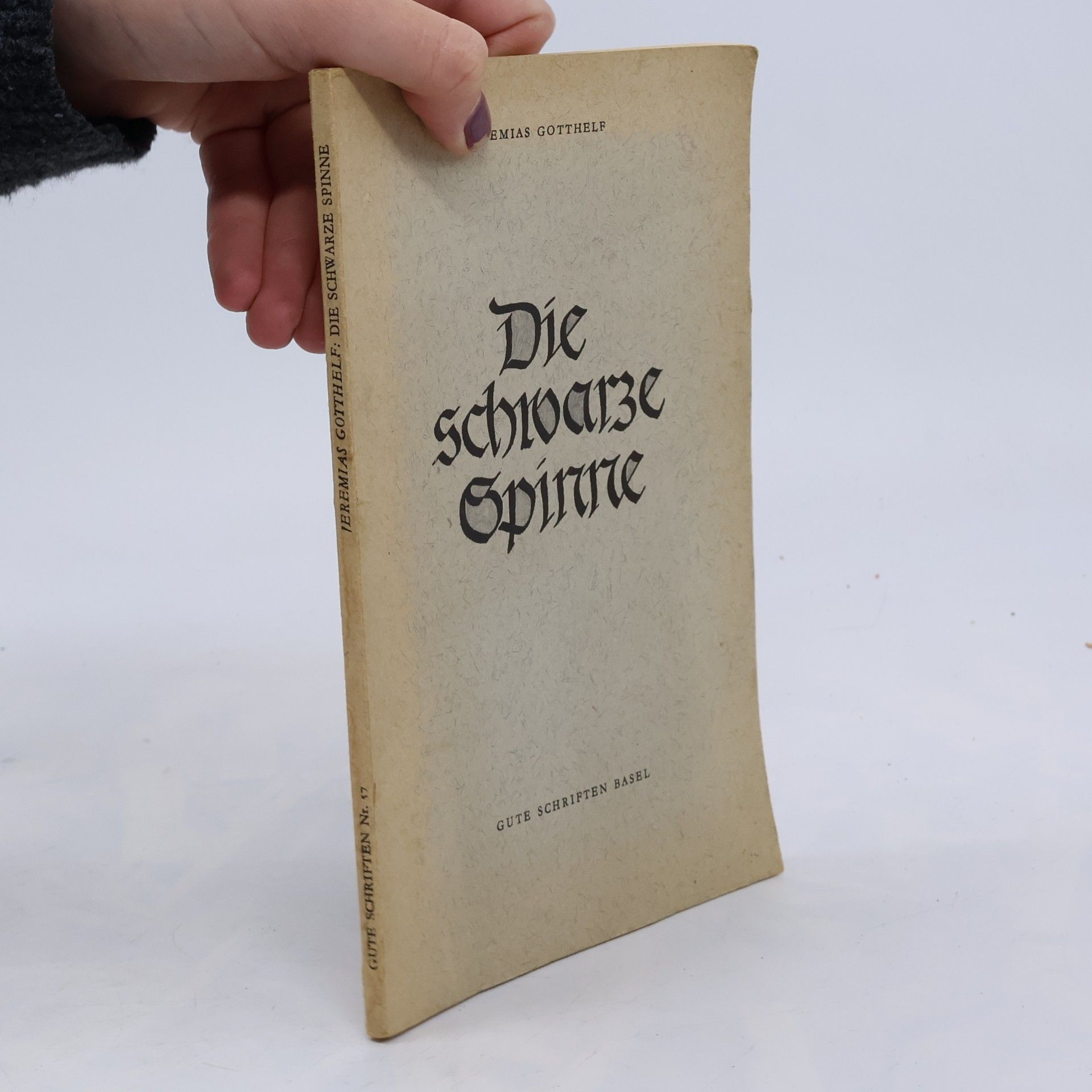 Jeremias Gotthelf Die schwarze Spinne